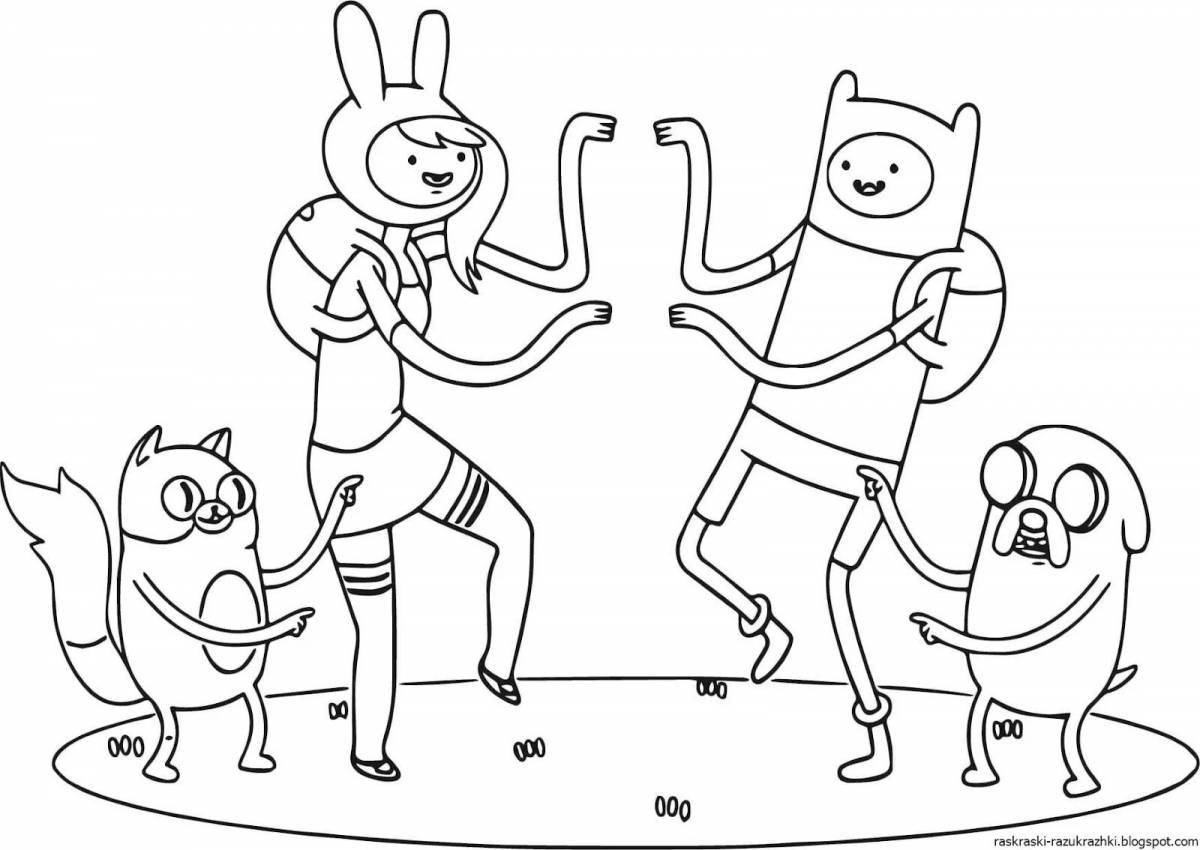 Playful puxie boom coloring page