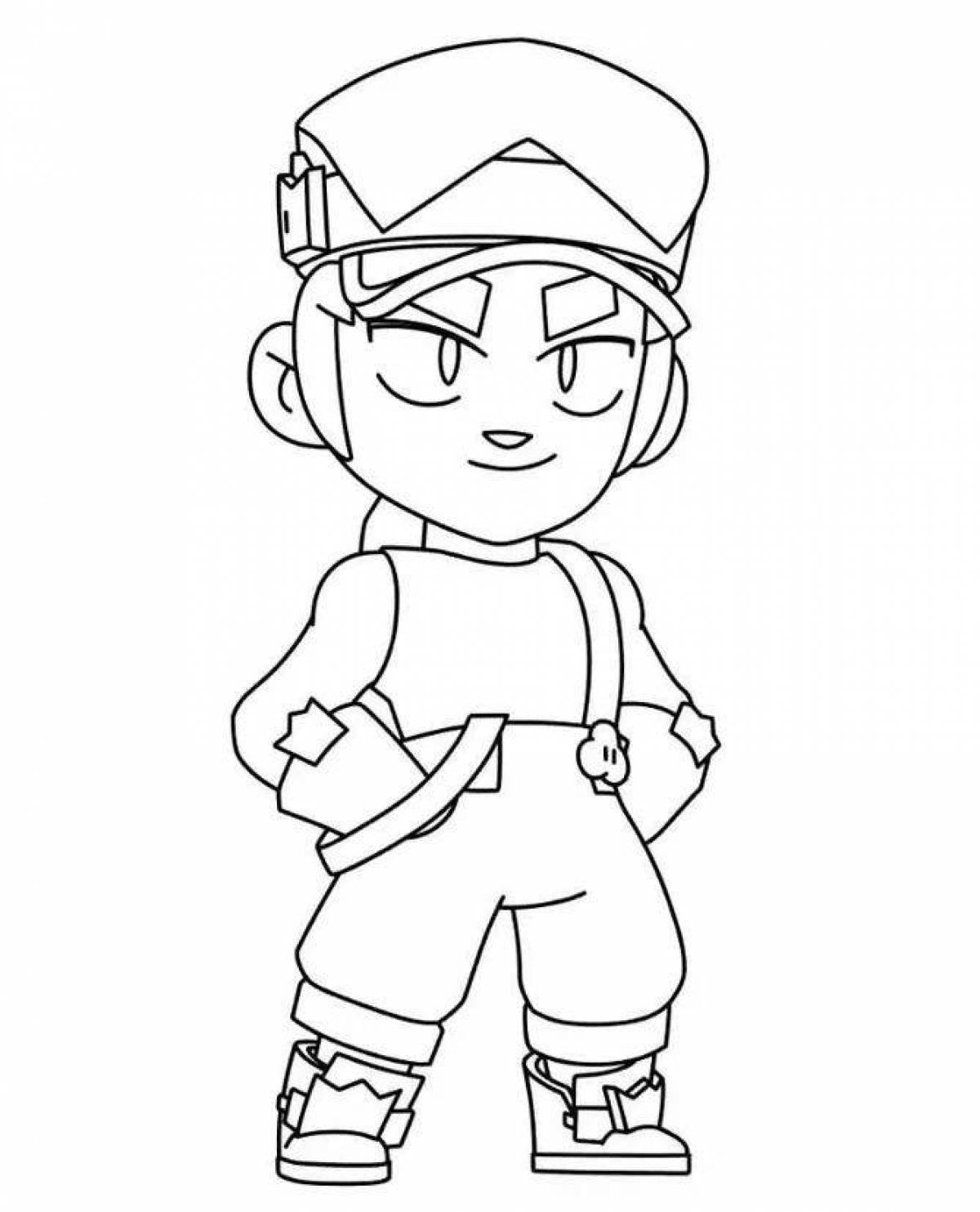 Brawl star coloring page