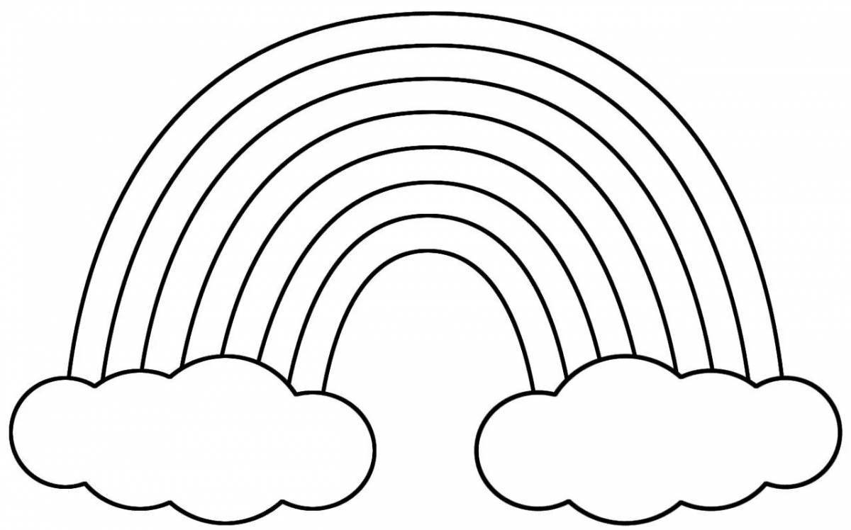 Радужная раскраска радуга