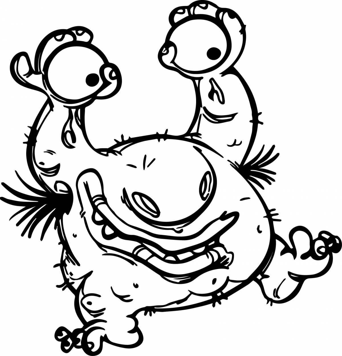 Funny coloring funny monsters