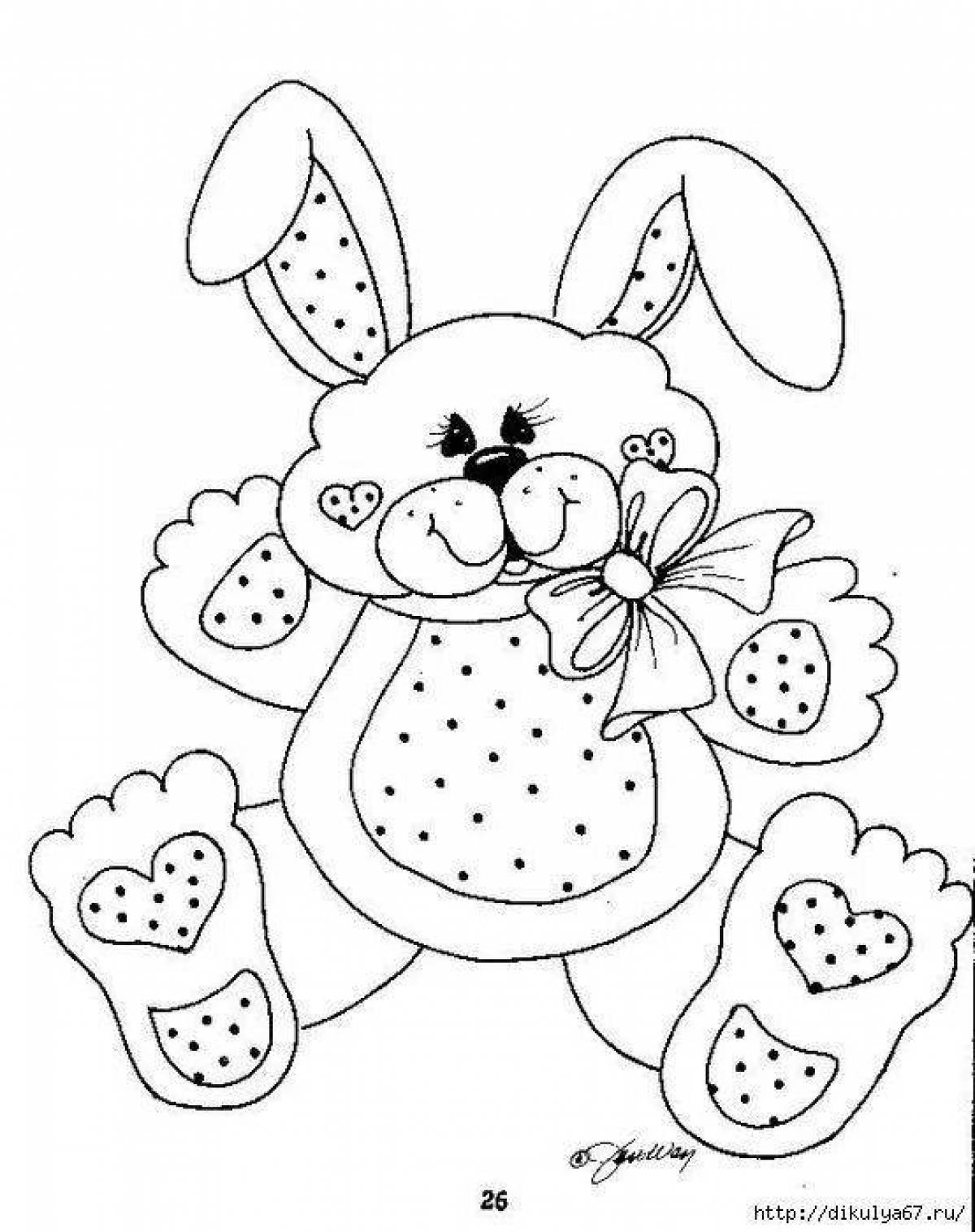 Shiny Bunny coloring page
