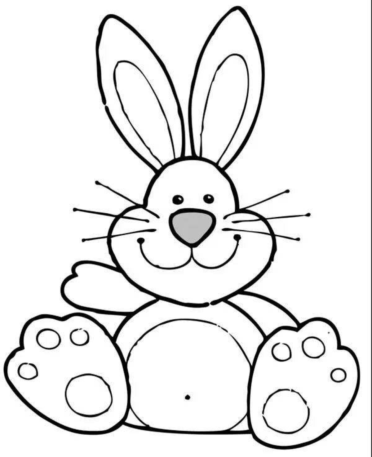 Sublime hare coloring page