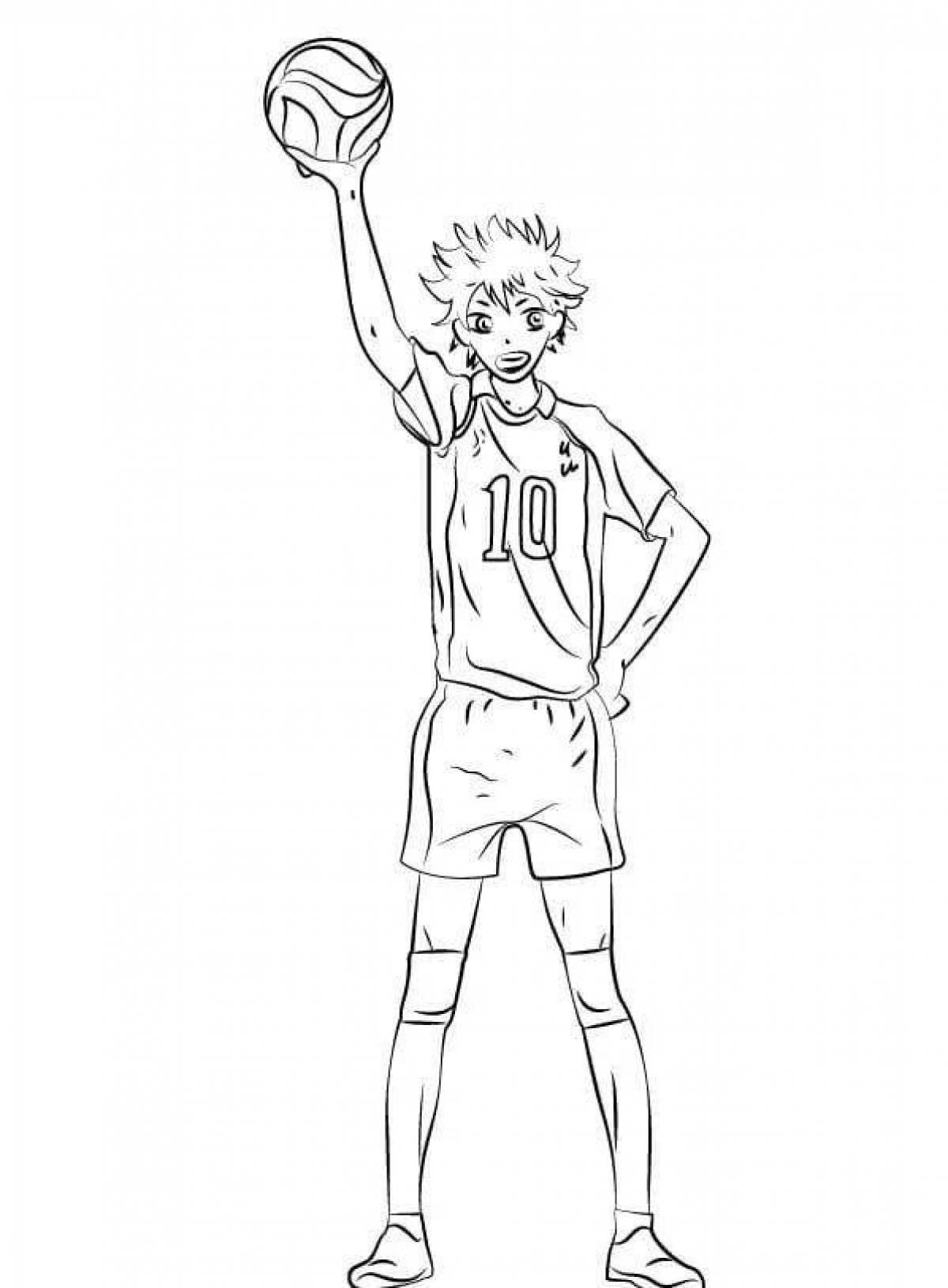 Lovely hinata shoes coloring page