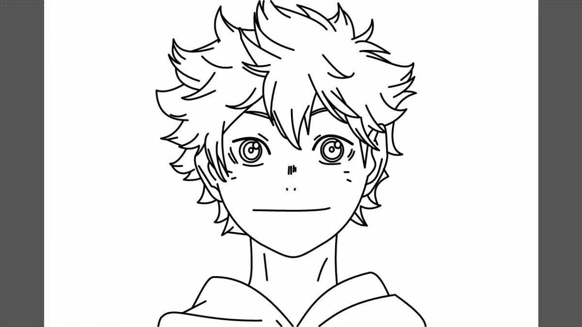 Hinata's stylish shoes coloring page