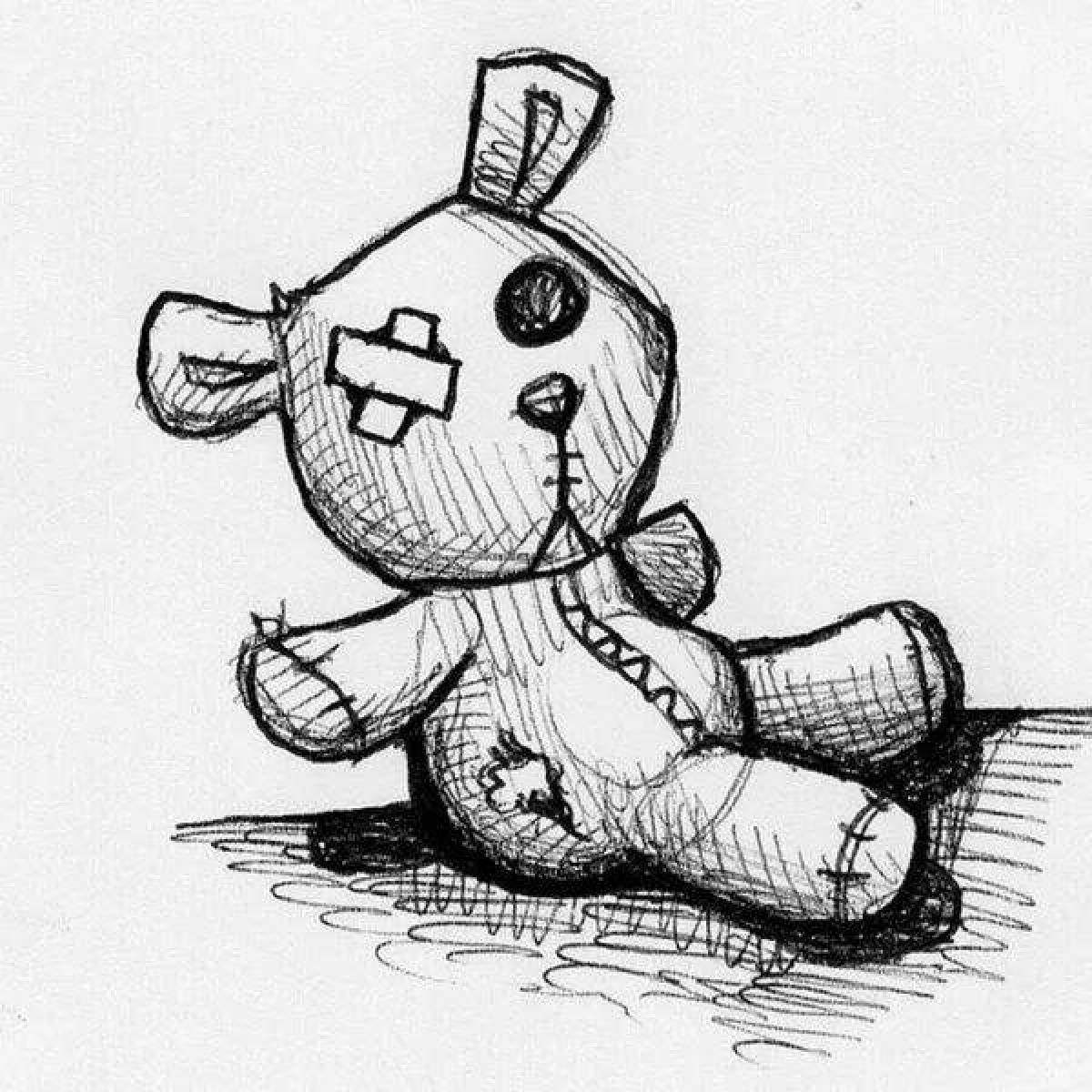 Coloring majestic voodoo doll