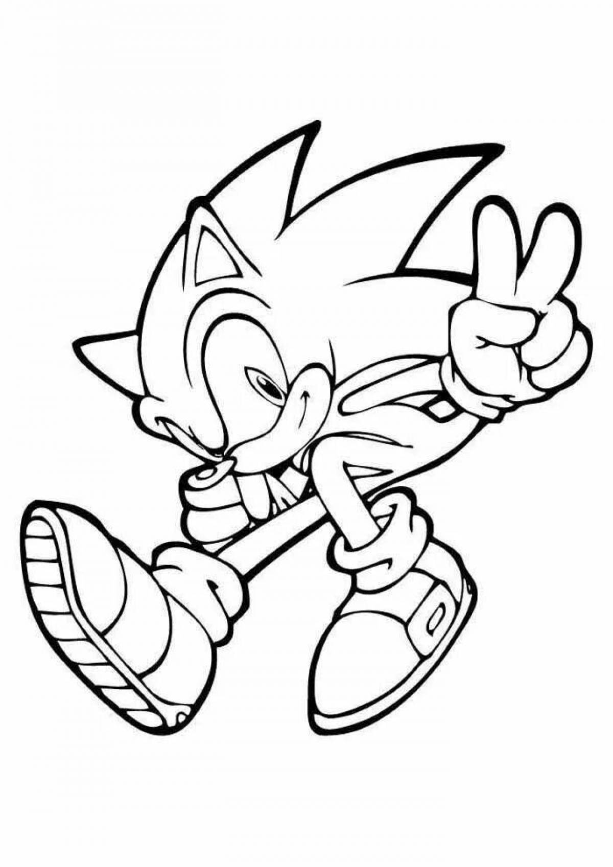 Sonic Live White Coloring Page