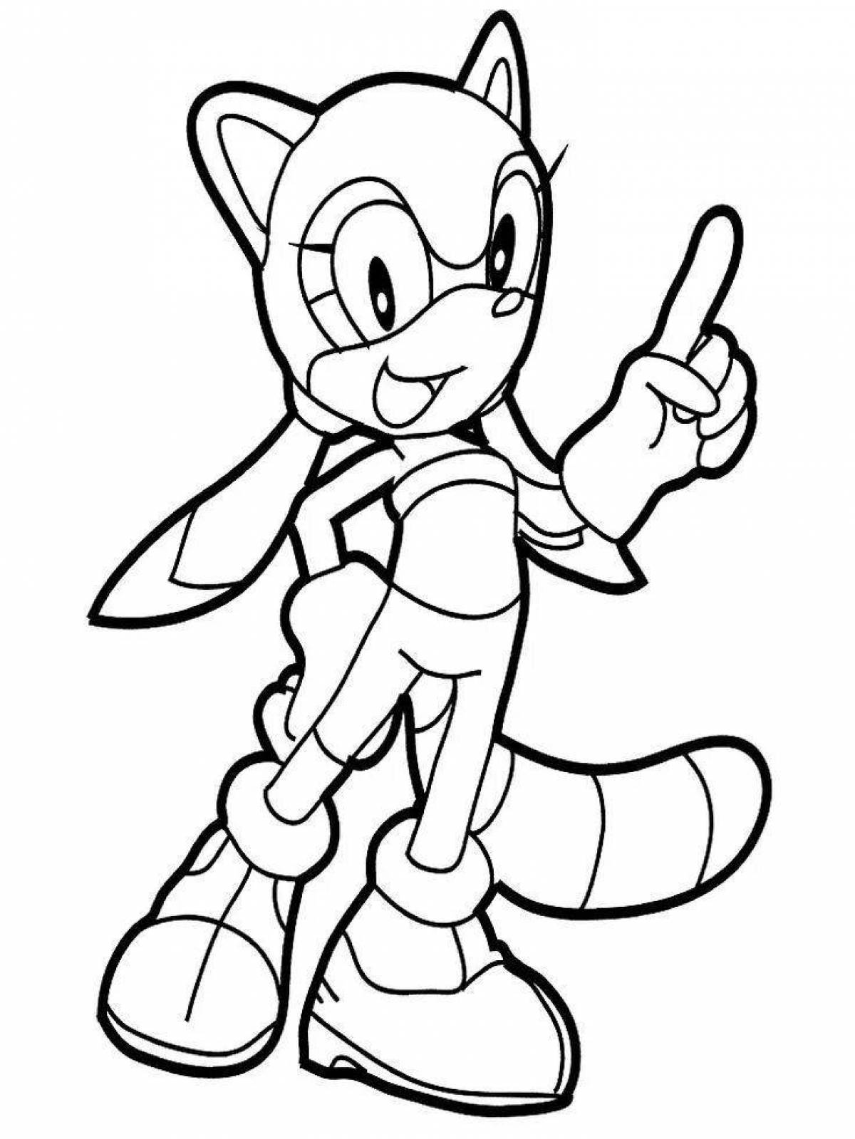 Funny coloring of white sonic