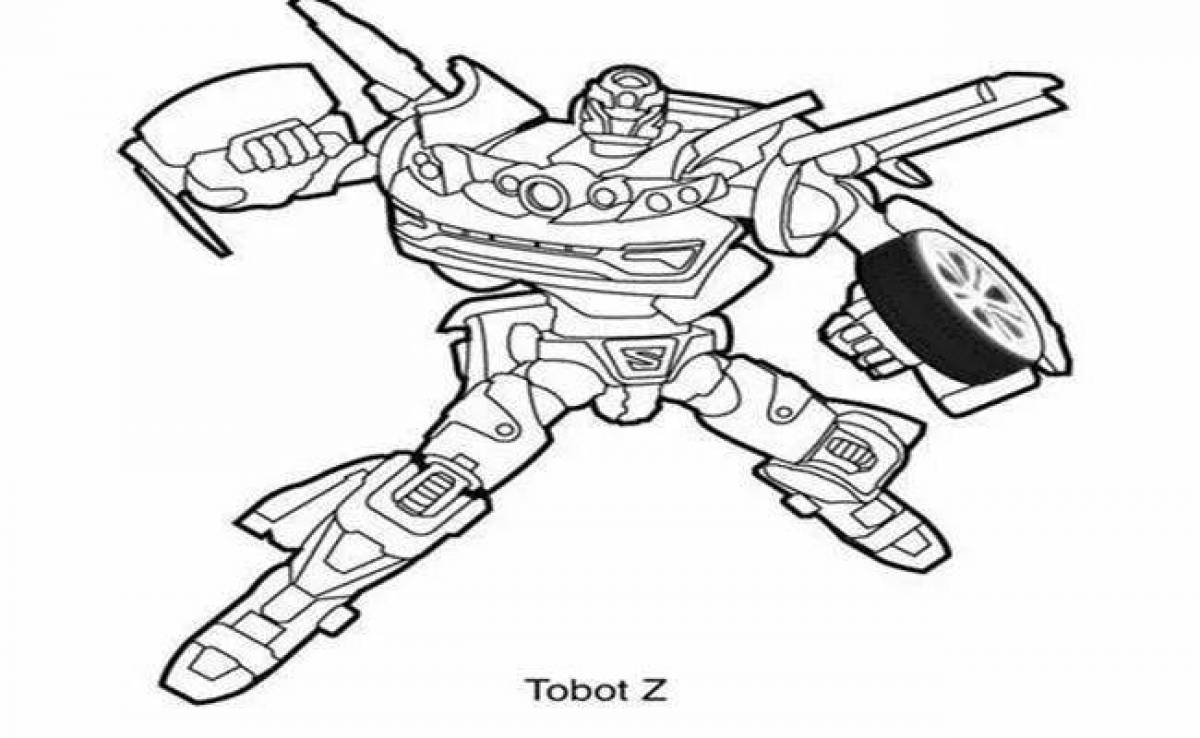 Увлекательная раскраска tobot z
