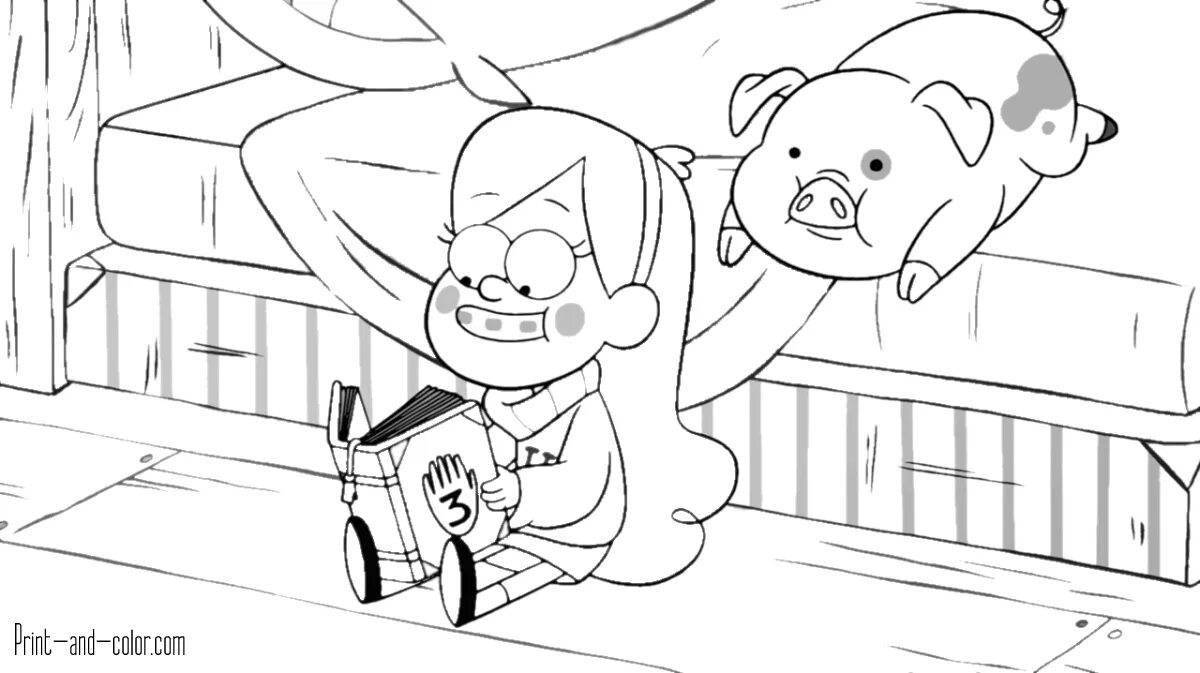 Gravity Falls awesome coloring book