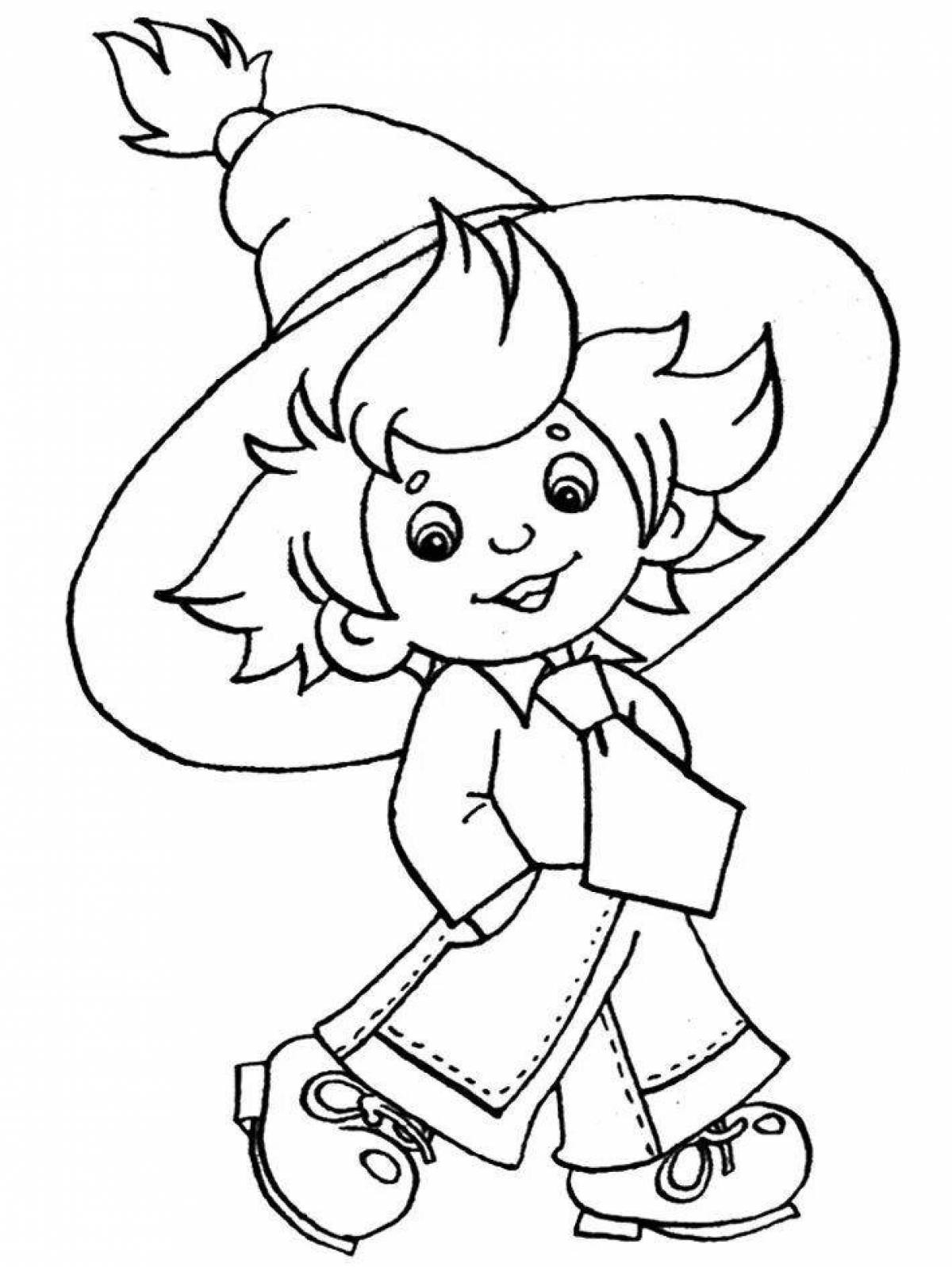 Fairy coloring fairy tale characters