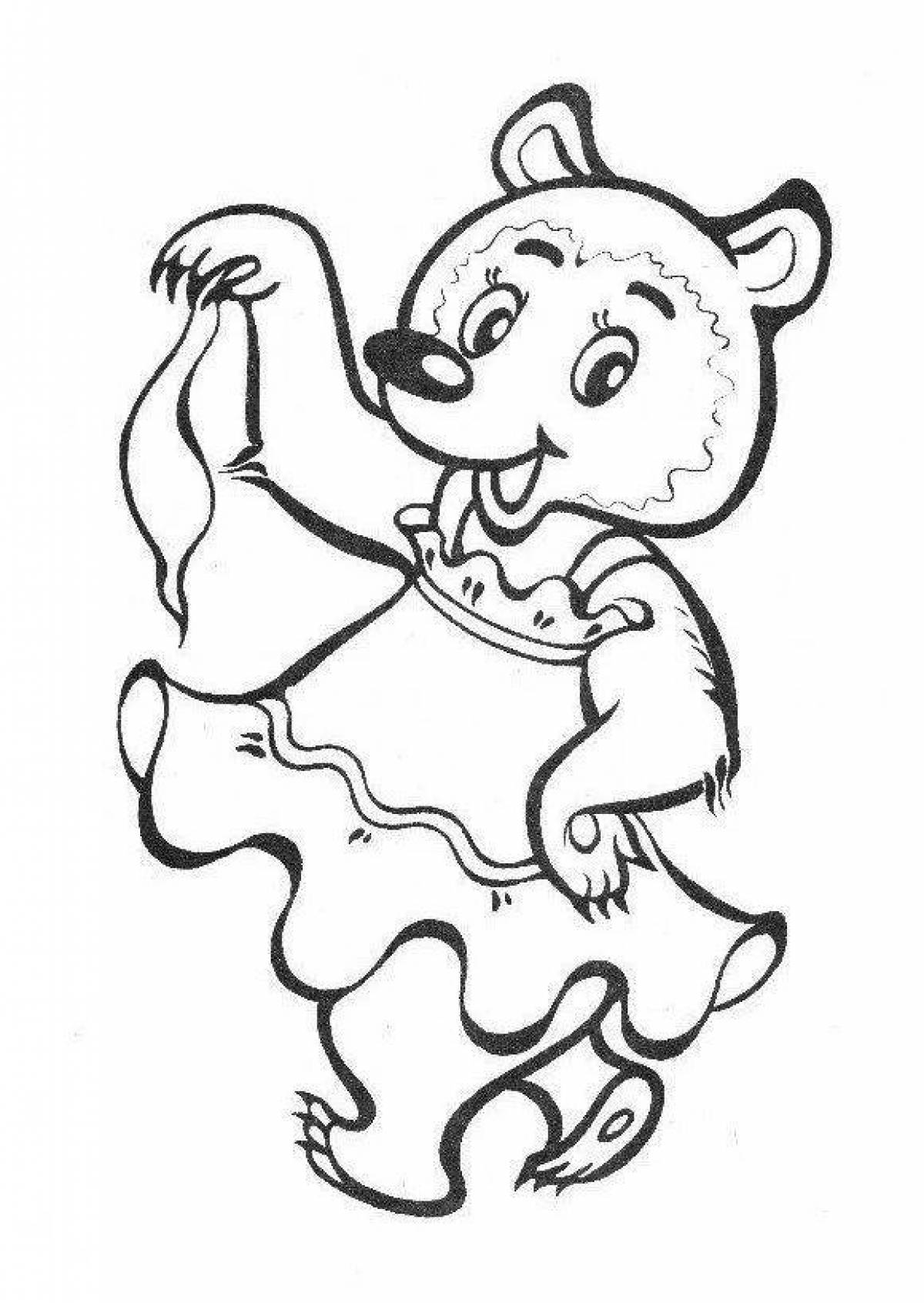 Colorful coloring fairy tale characters