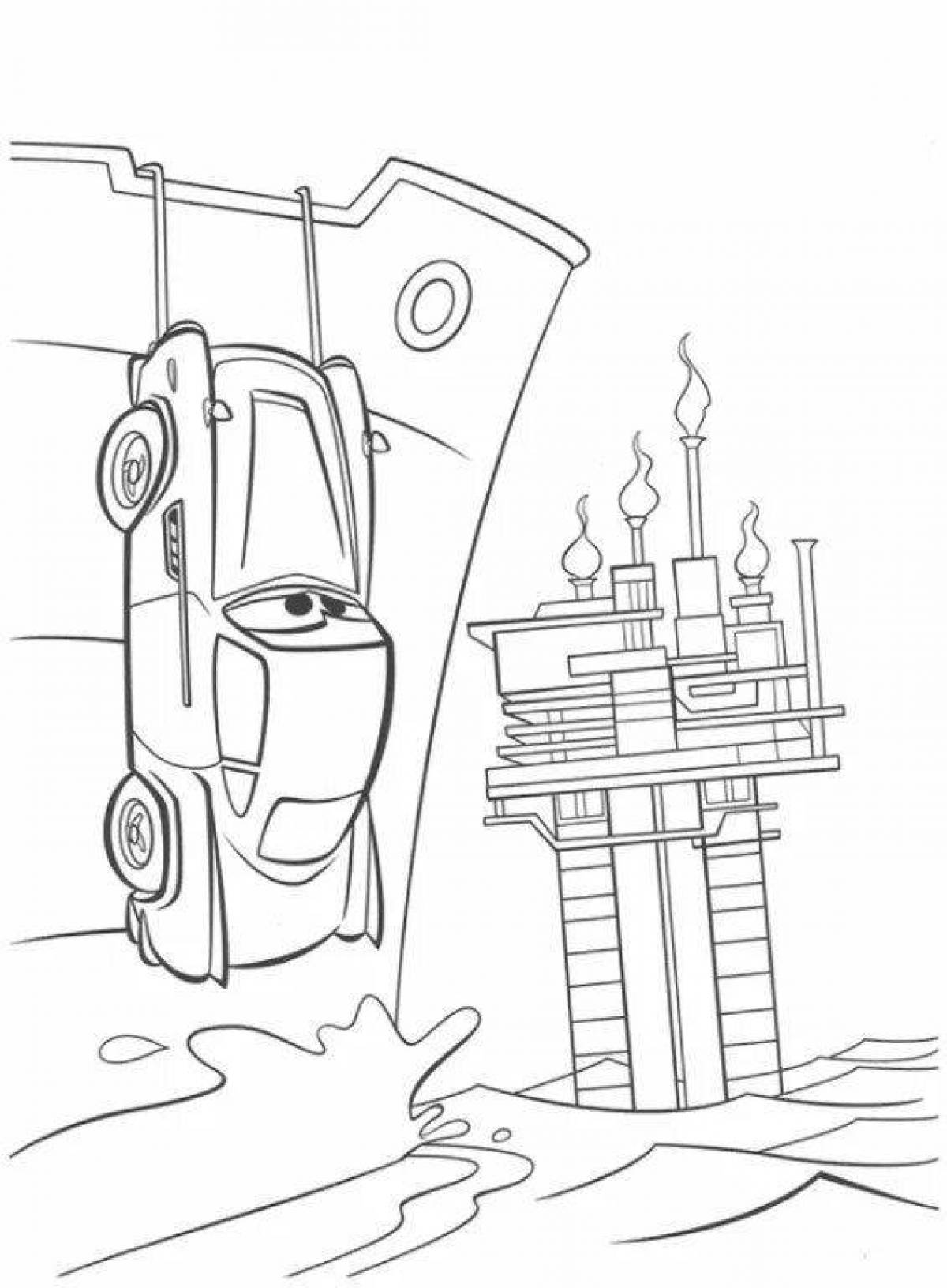 Coloring page funny finn mcmissile