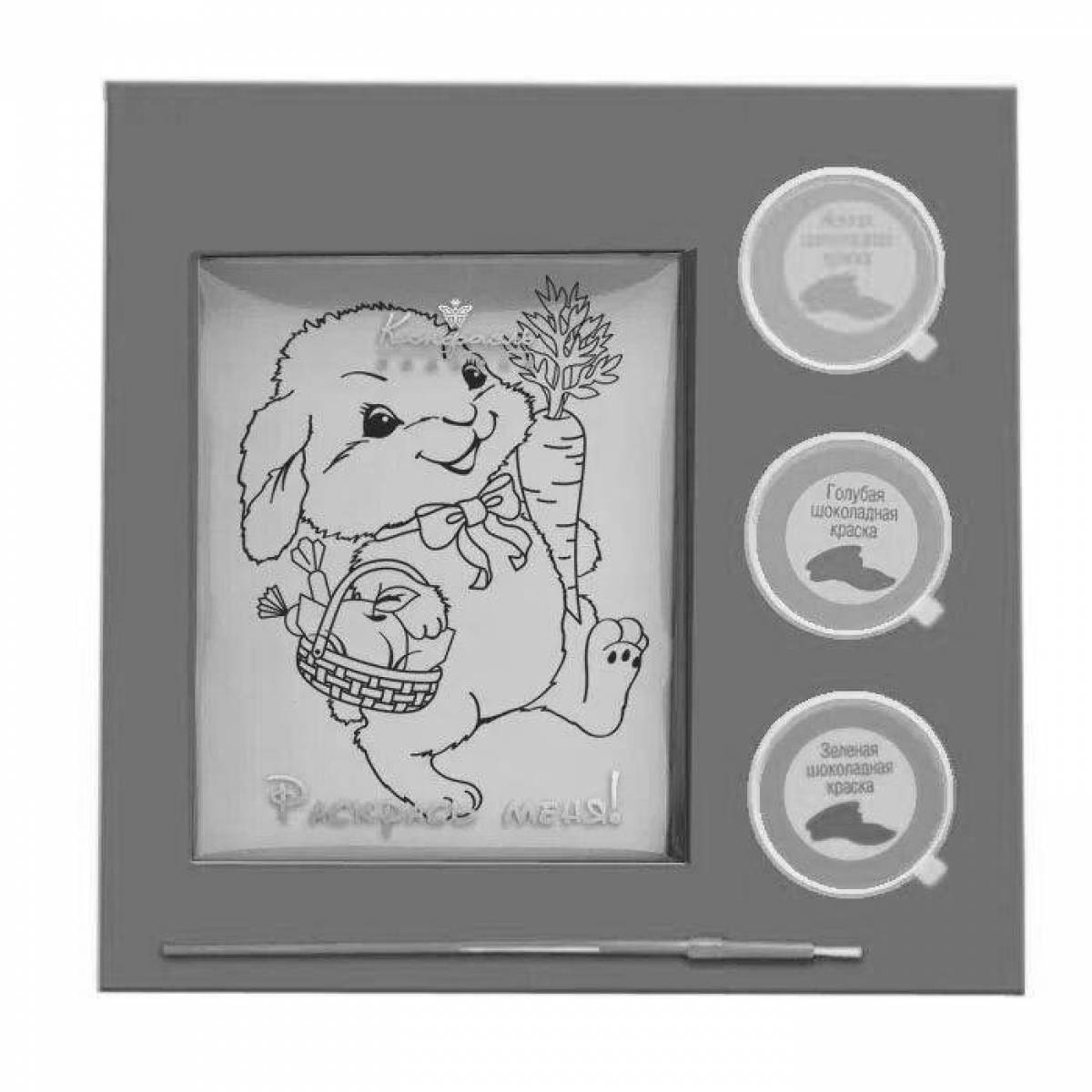 Раскраска сладкий шоколадный конфаэль