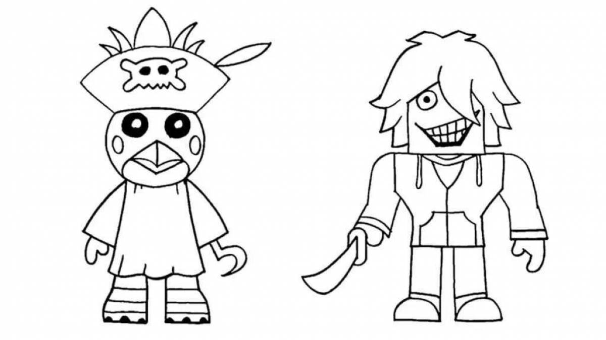 Roblox funny monsters coloring book