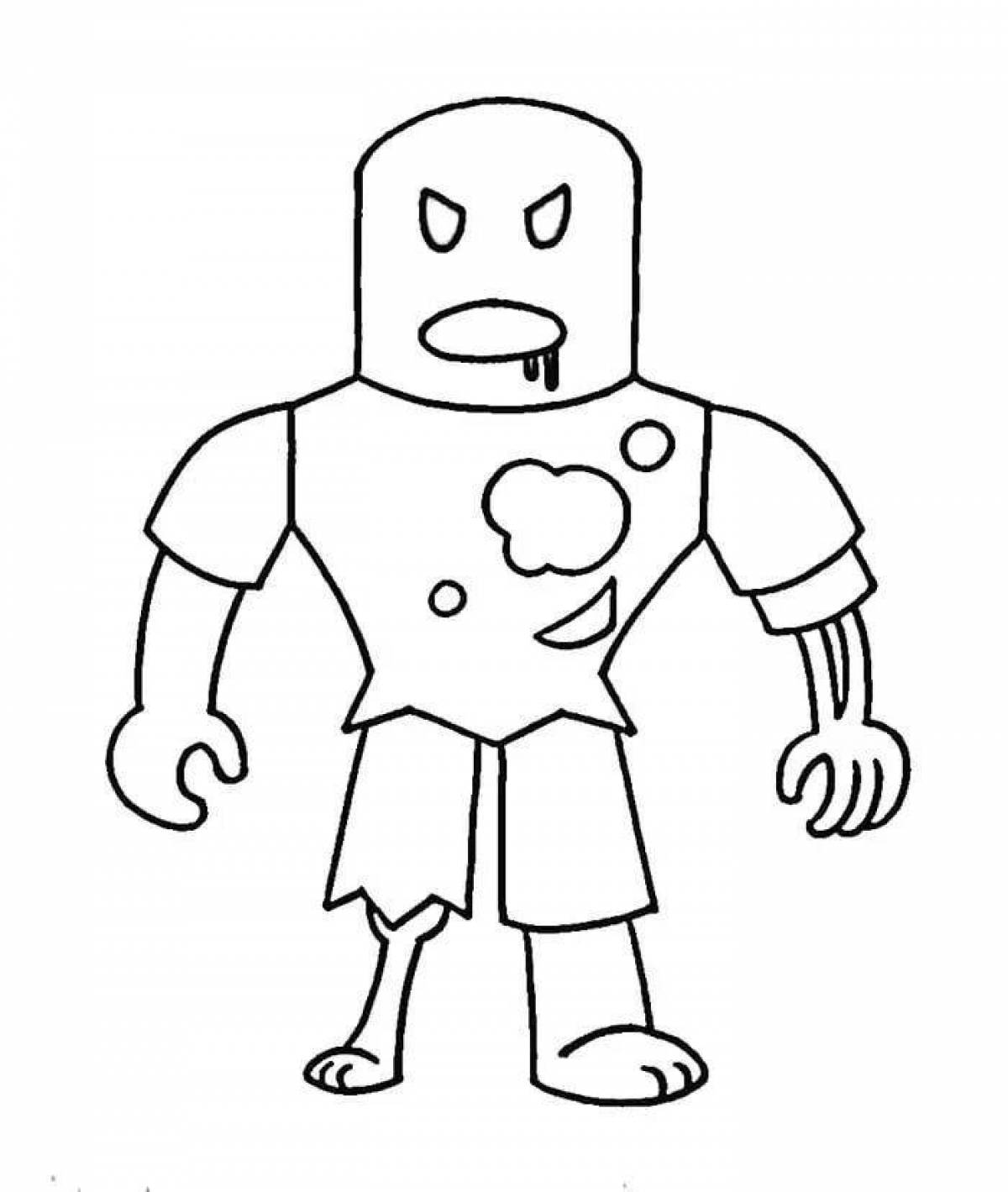 Roblox shining monsters coloring page