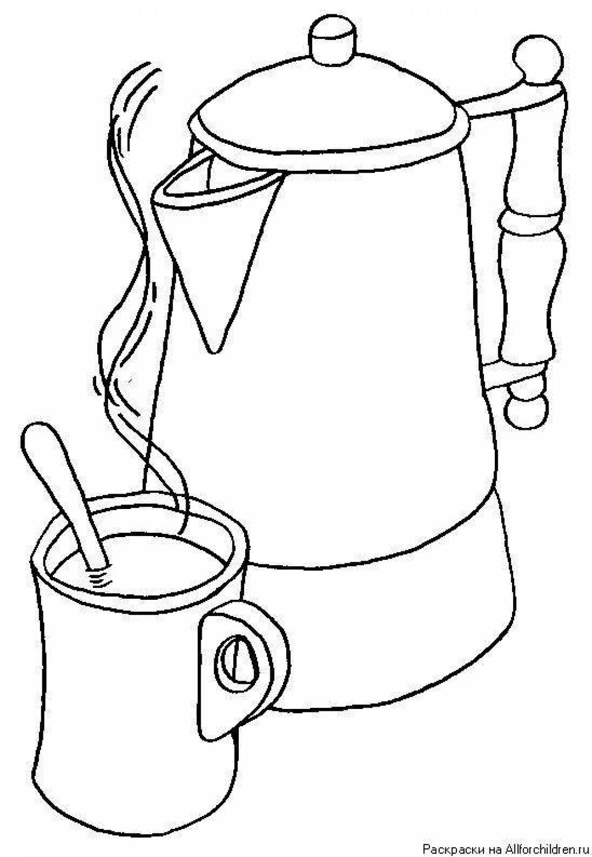 Joyful housewares coloring page