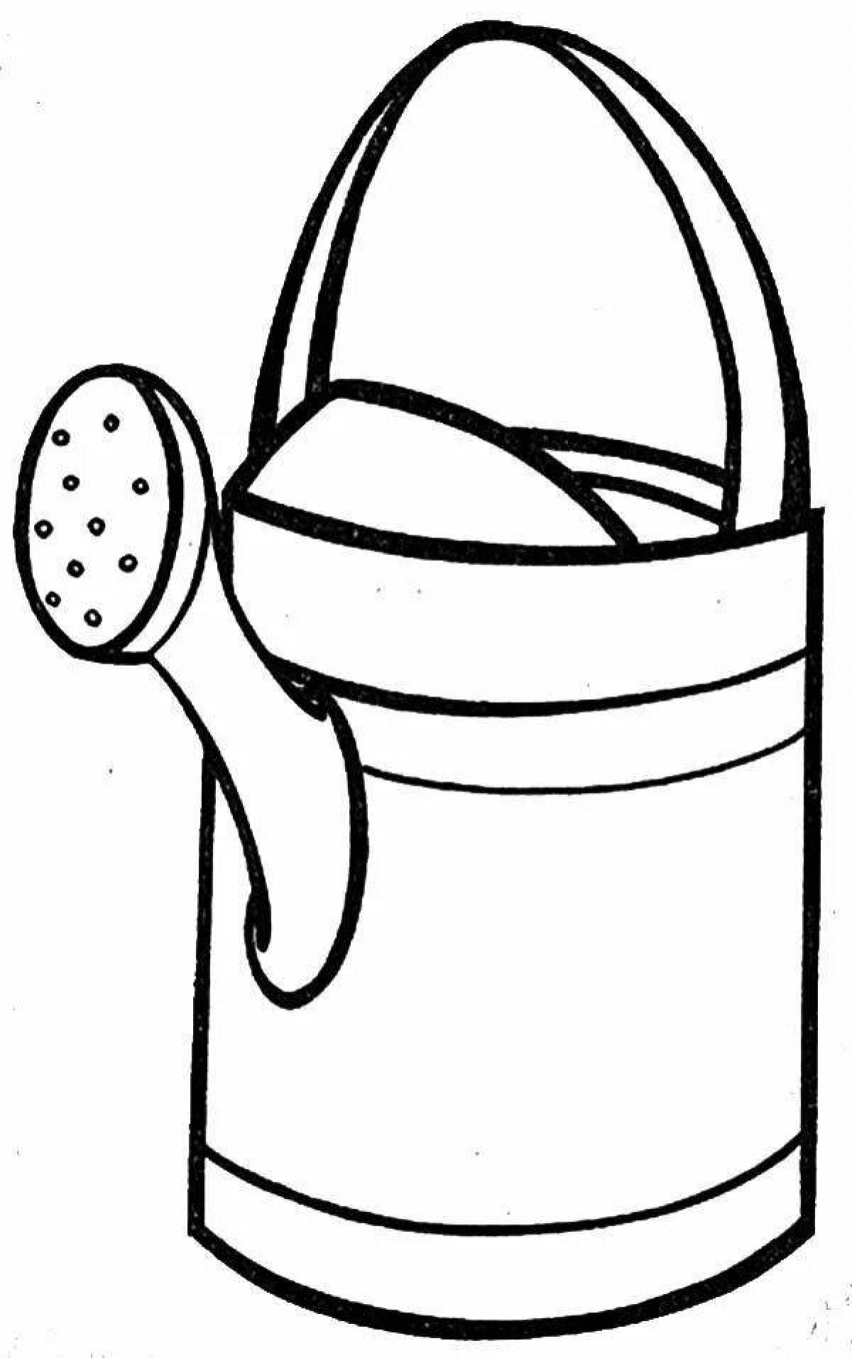 Adorable household items coloring page
