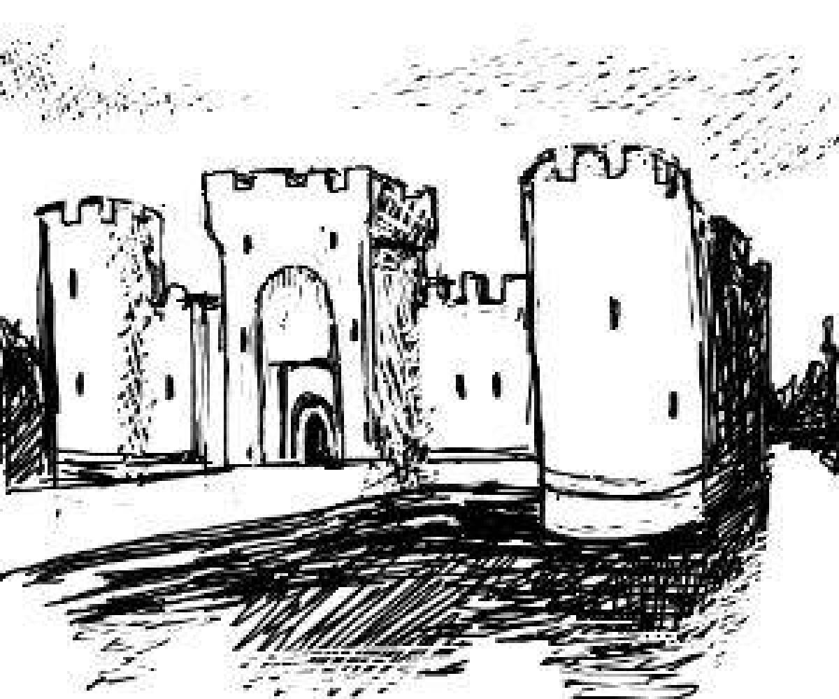 Impressive Brest fortress coloring page