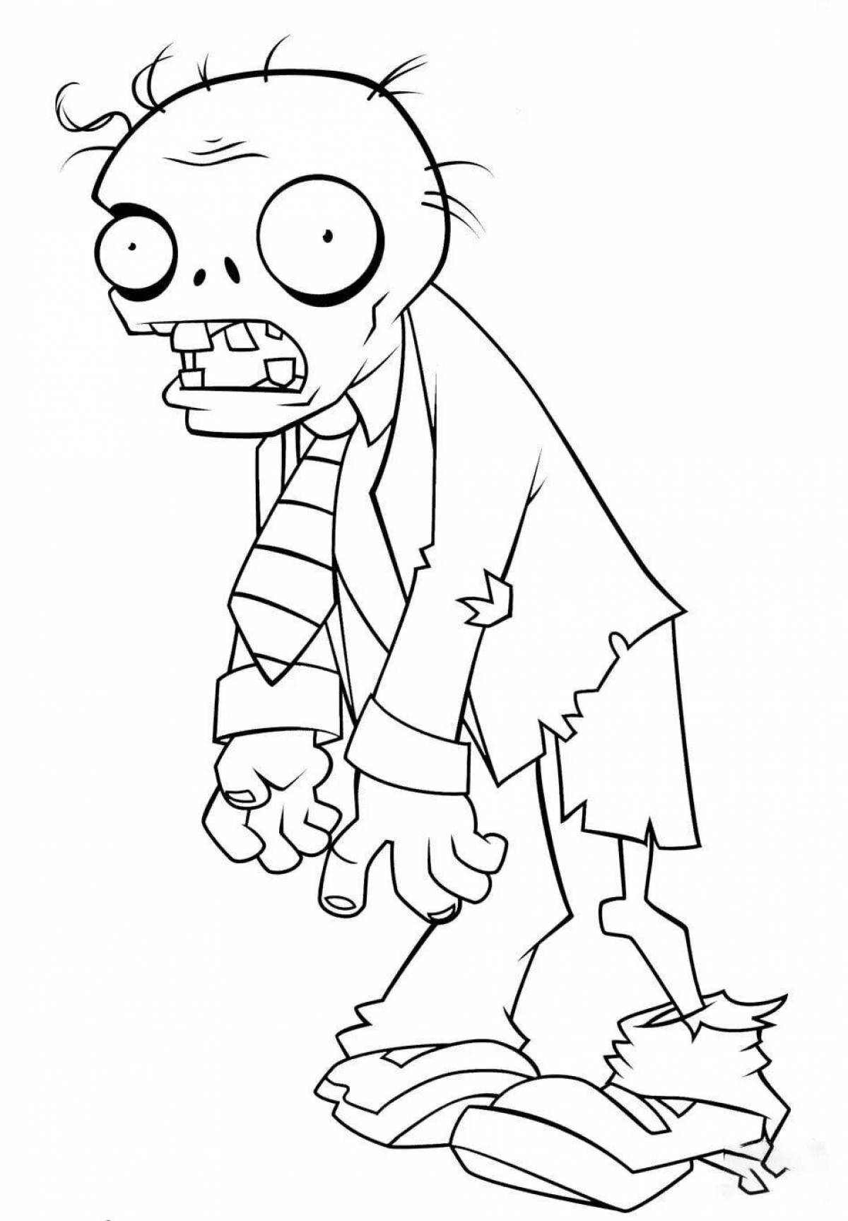 Coloring book disgusting zombie sketchers