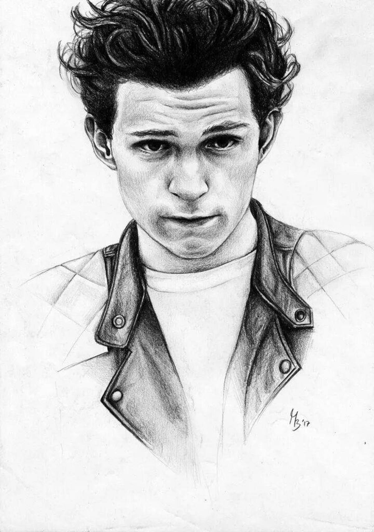 Tom Holland's funny coloring book