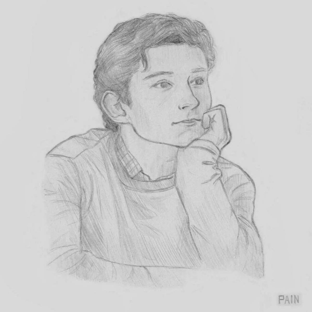 Tom Holland's charming coloring book