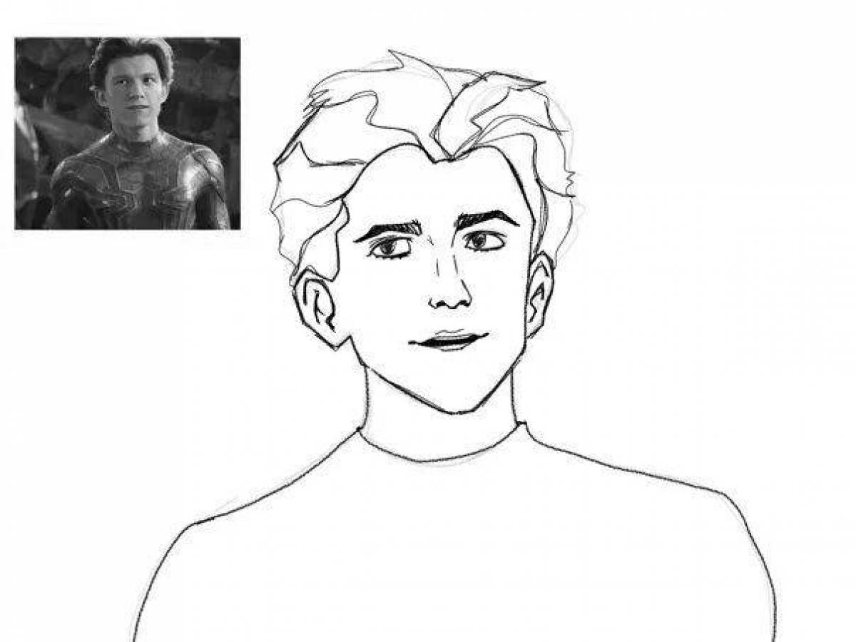 Tom holland coloring book