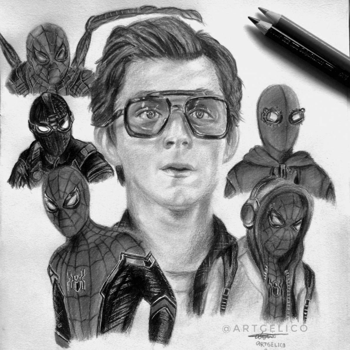 Coloring Pages Tom holland (26 pcs) download or print for free 11754