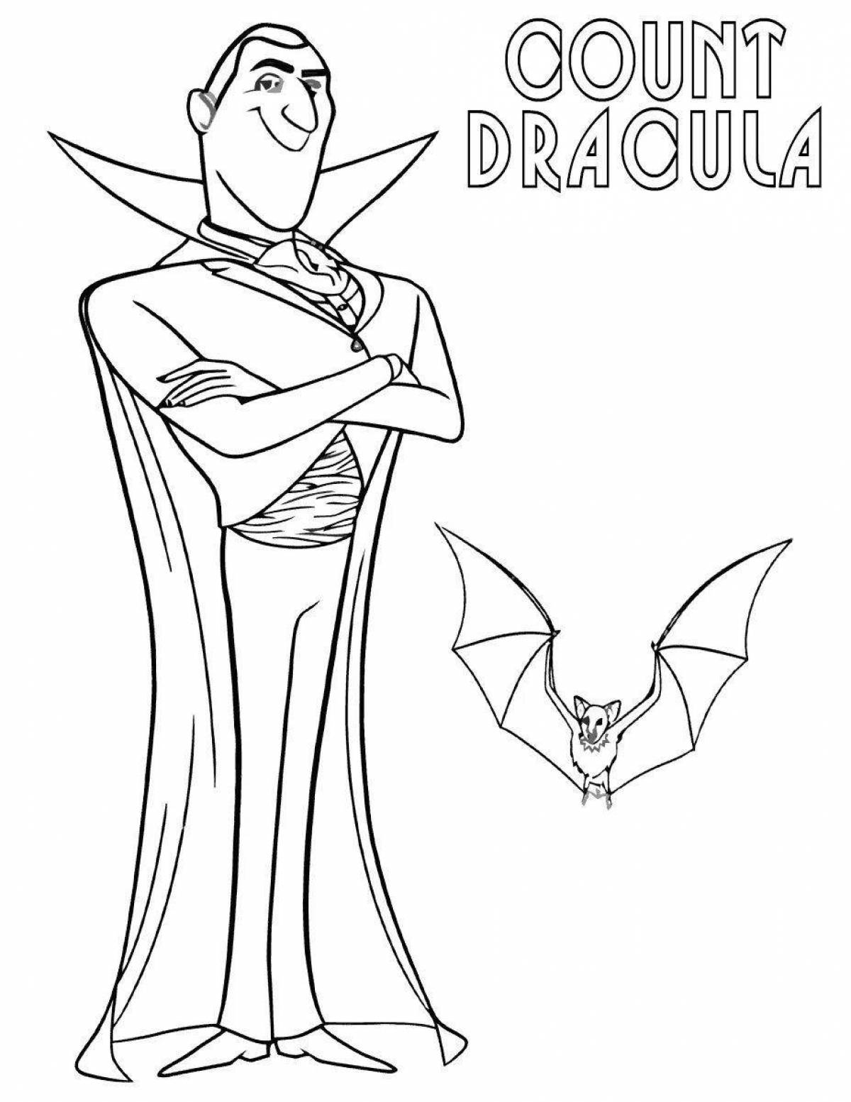 Coloring book exquisite hotel transylvania