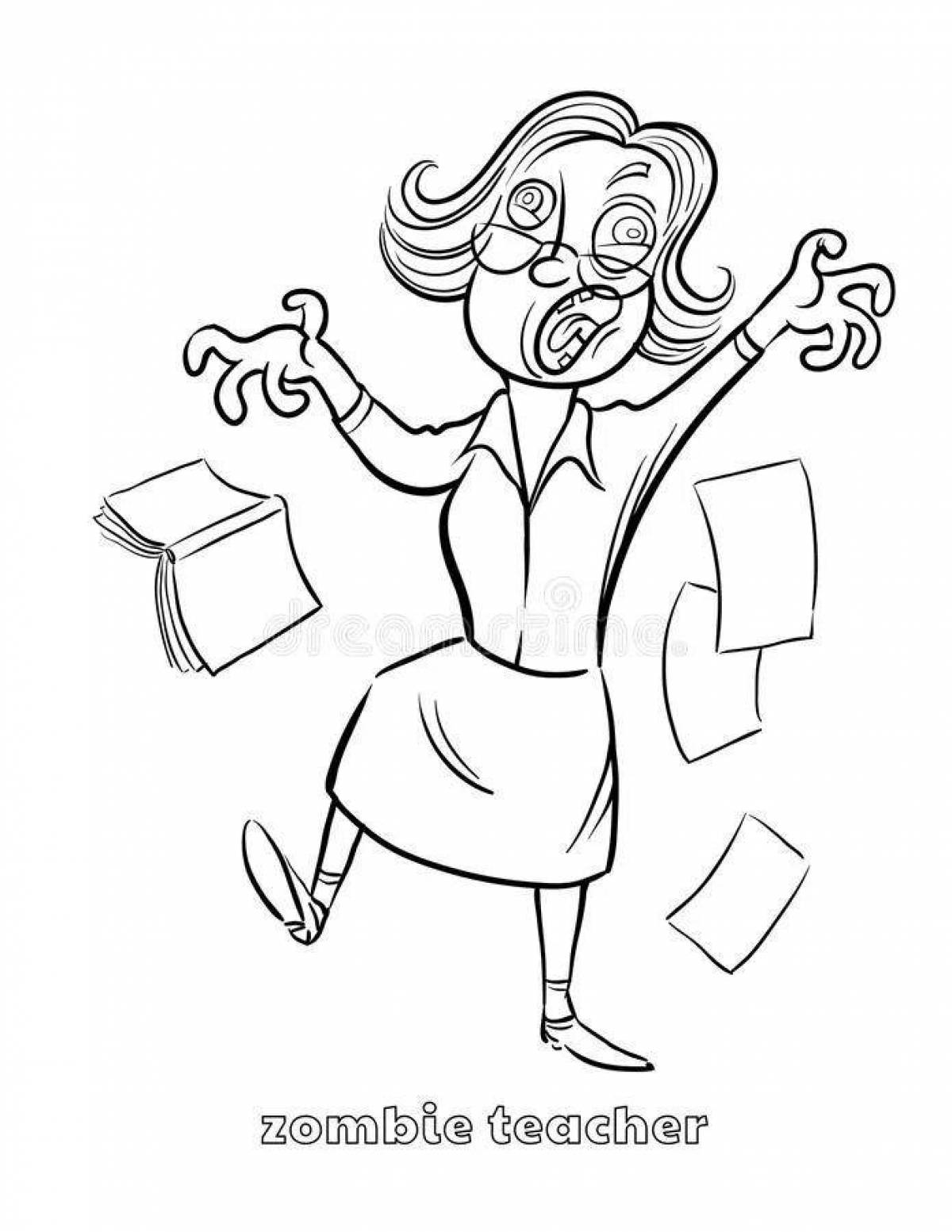 Lawless teacher coloring page