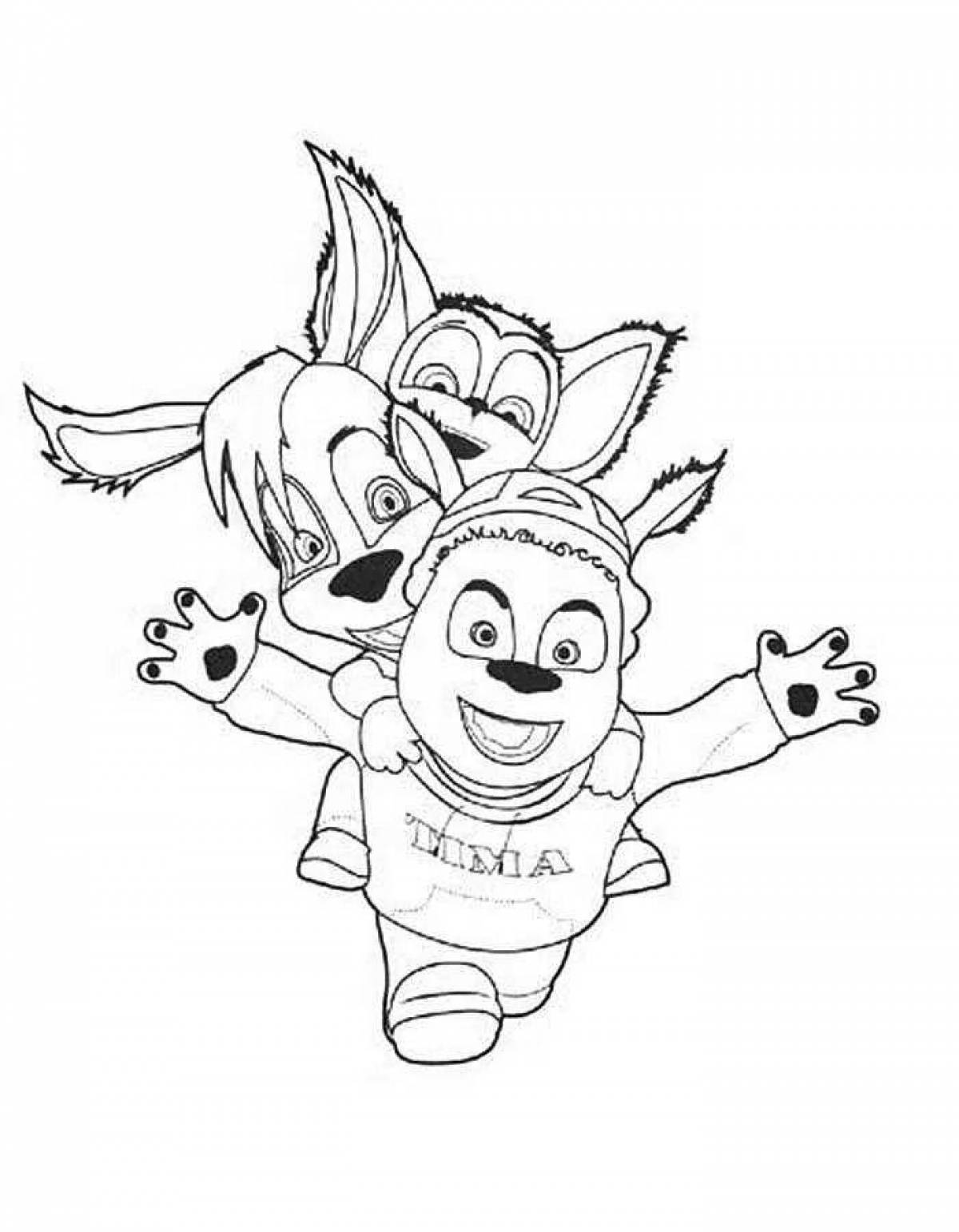 Delightful barboskiny timokha coloring