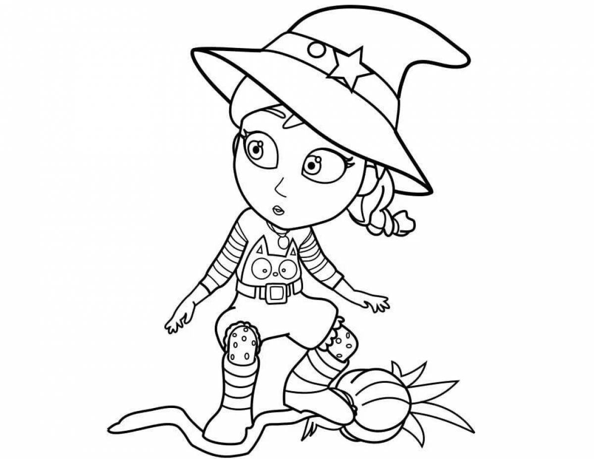 Vee's charming amazing coloring page