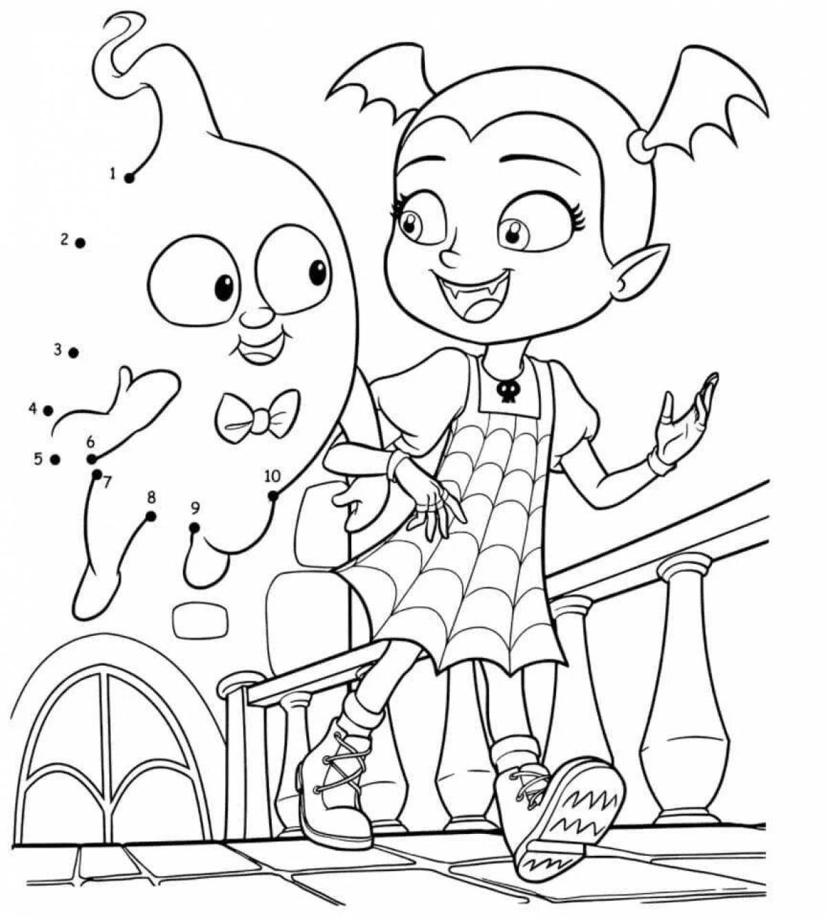 Majestic amazing vee coloring page