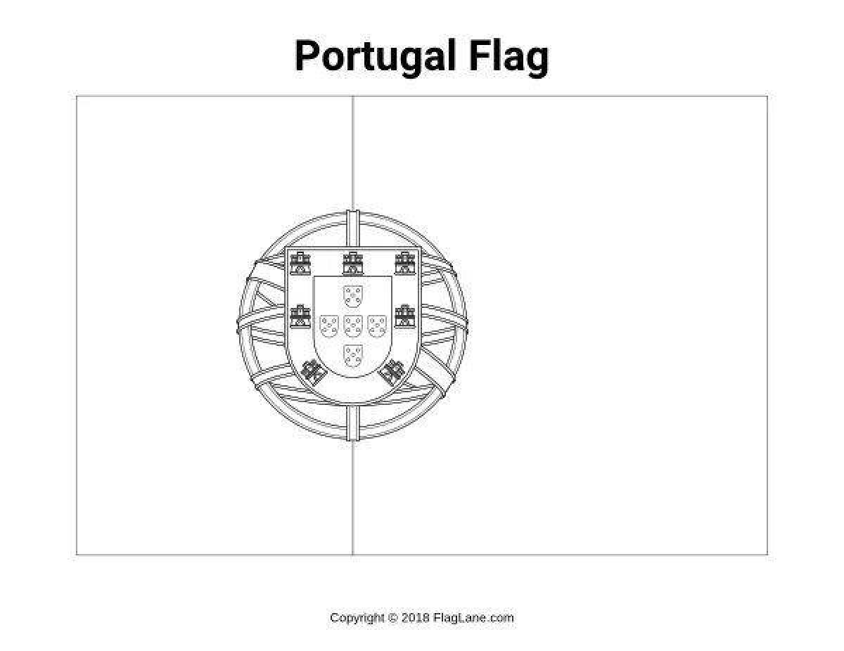 Как нарисовать флаг португалии