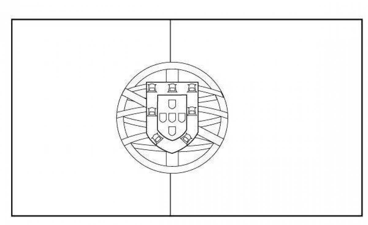 Португалия флаг нарисовать