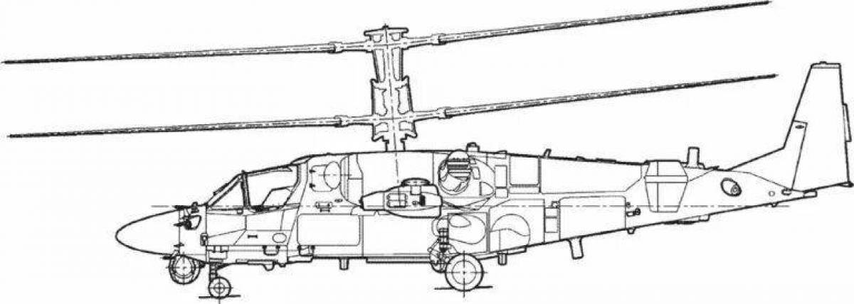 Схема вертолета ка 52