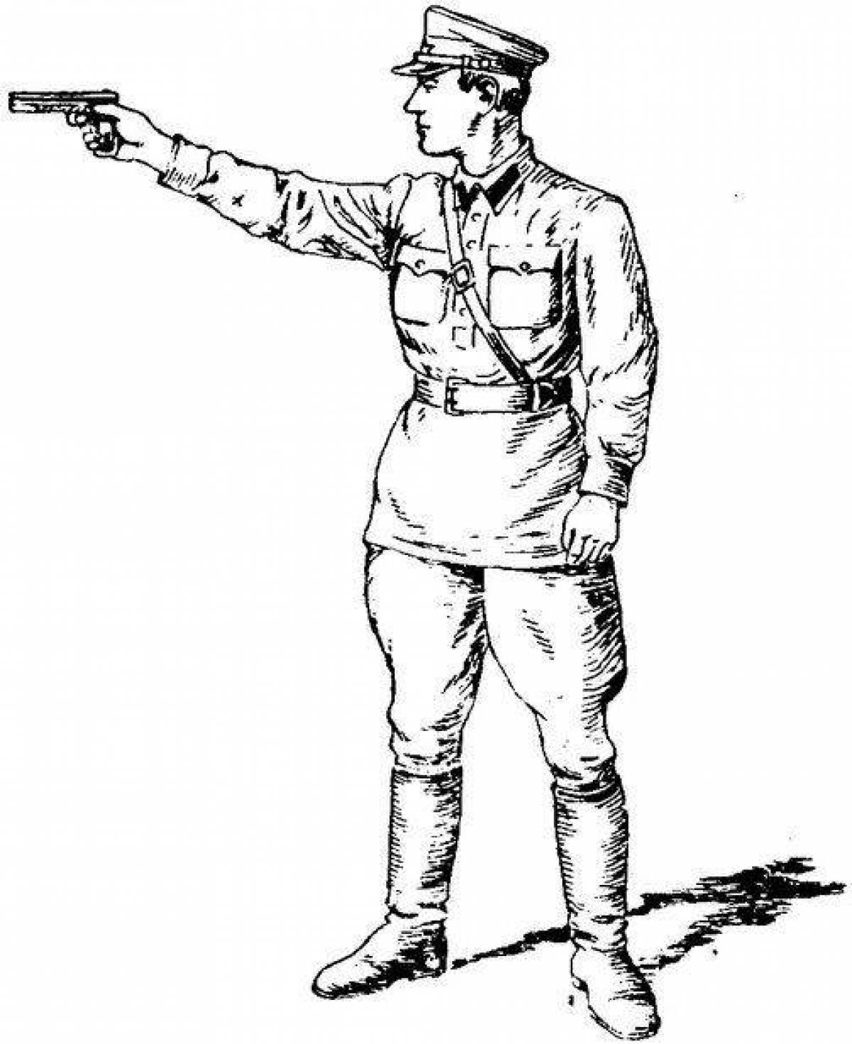 Раскраска немецкие солдаты