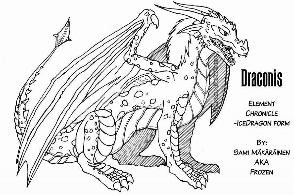 Как разукрасить дракона. Разукрашка ледяной дракон. Раскраска Кристальный дракон. Дракон земли раскраска. Ледяной дракон раскраска.