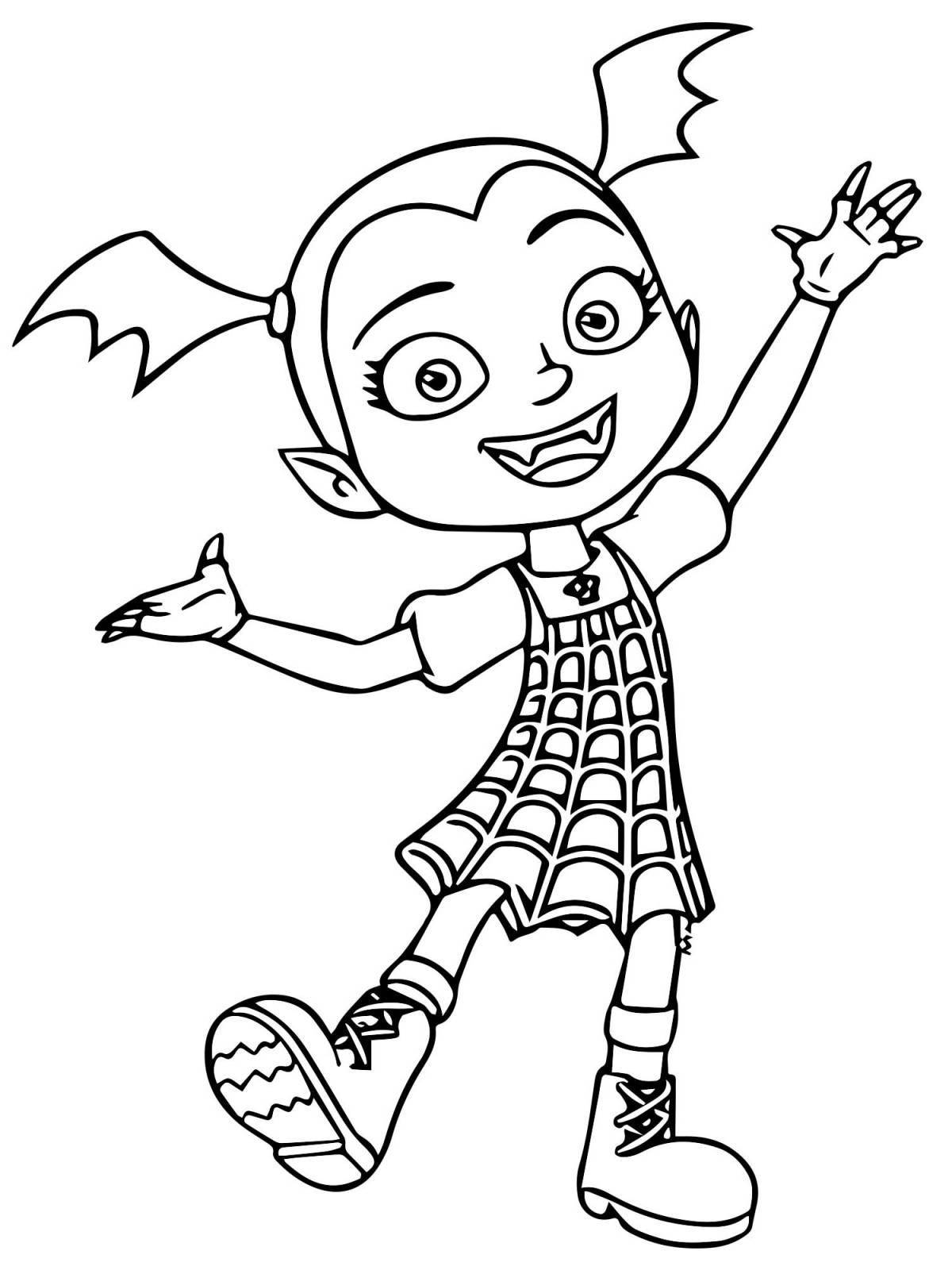 Fashion amazing v coloring page