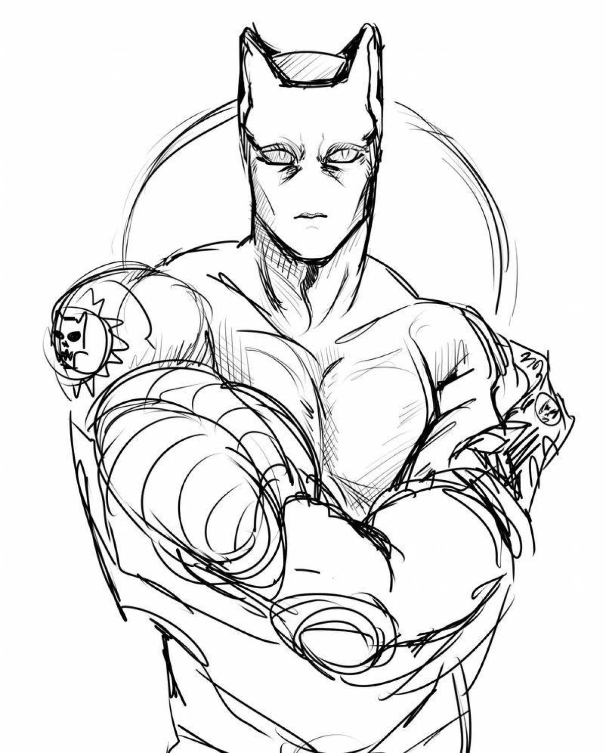 Раскраска яркая королева-убийца