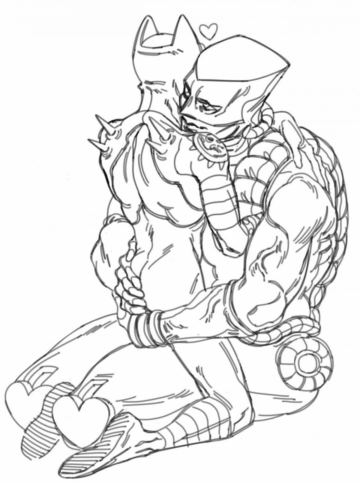 Gorgeous killer queen coloring page