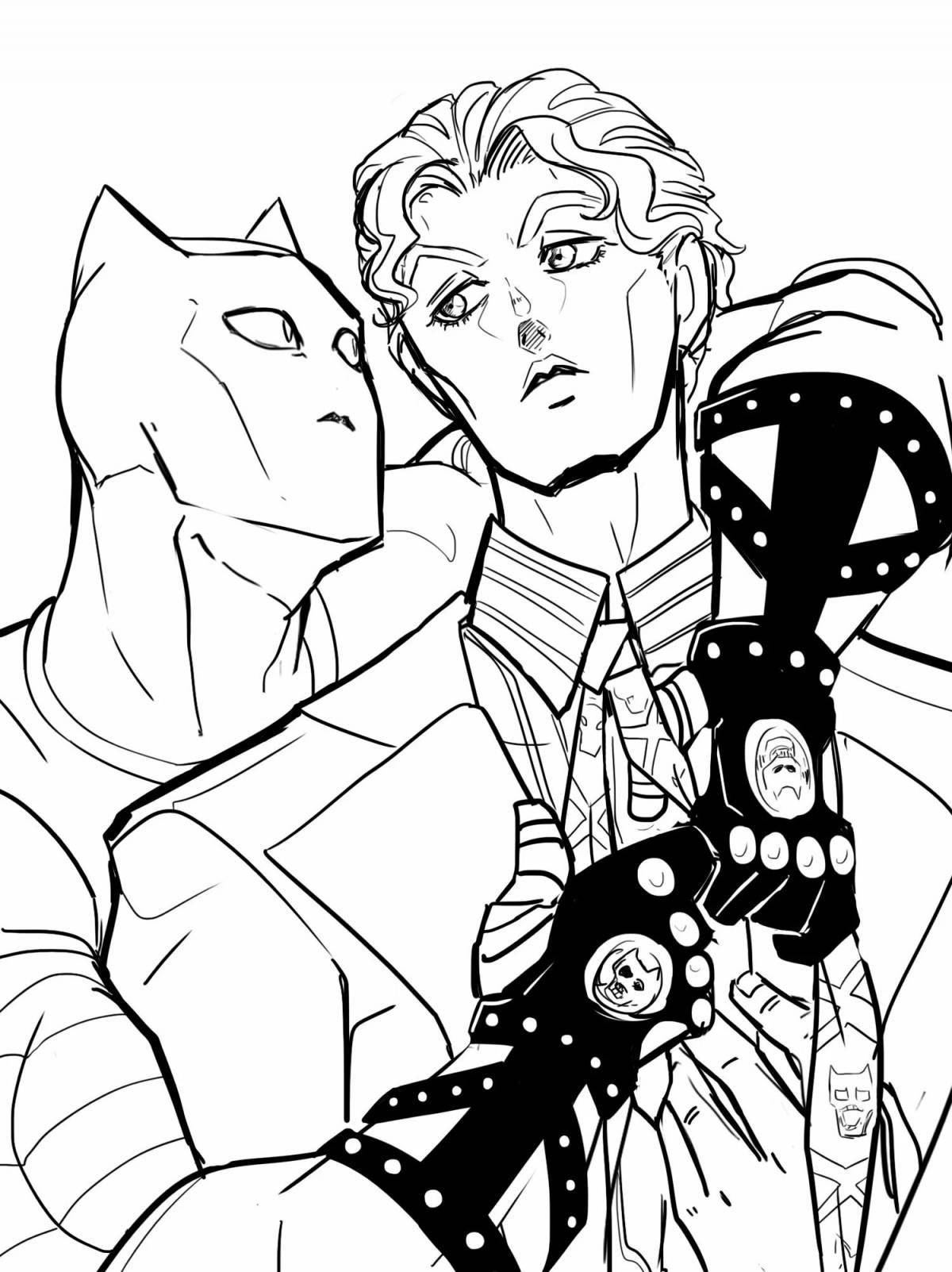 Раскраска элегантная королева-убийца