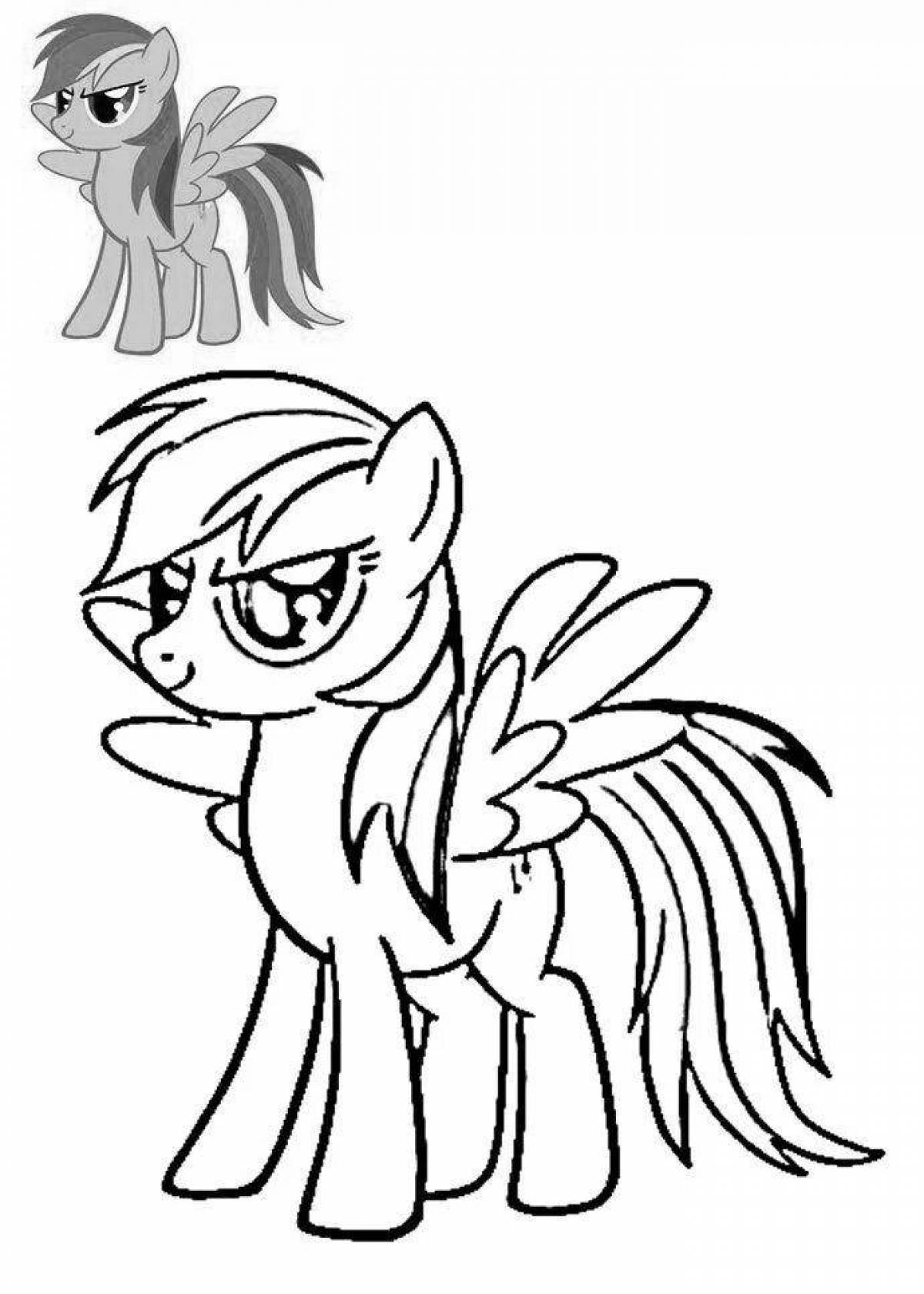 Sweet rambool dash coloring page