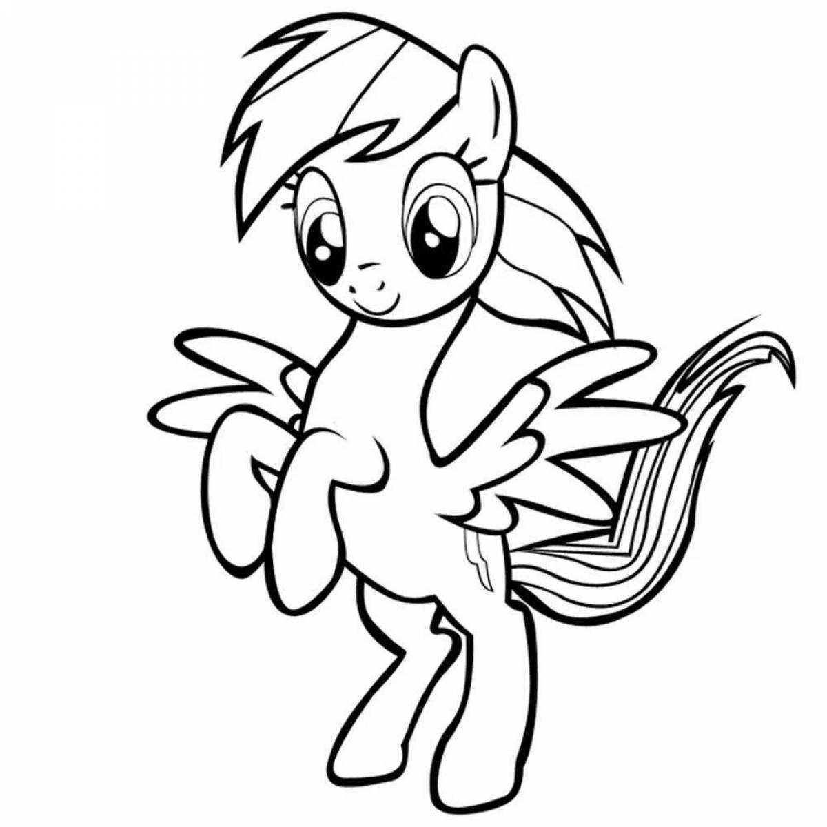 Lovely rambul dash coloring page