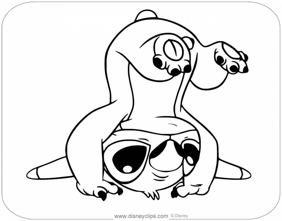 Lily me colorful coloring page