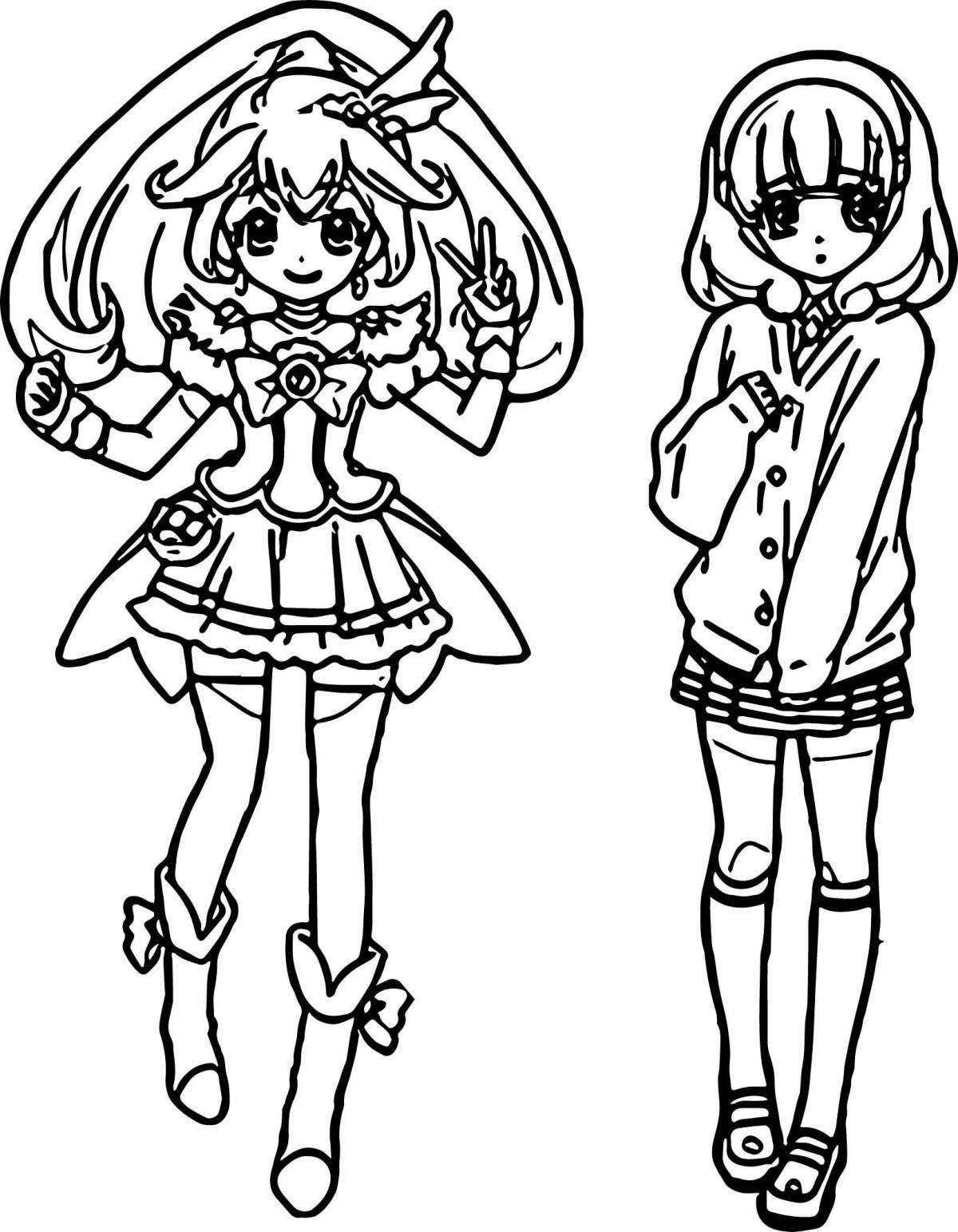 Gacha clothes coloring page bold