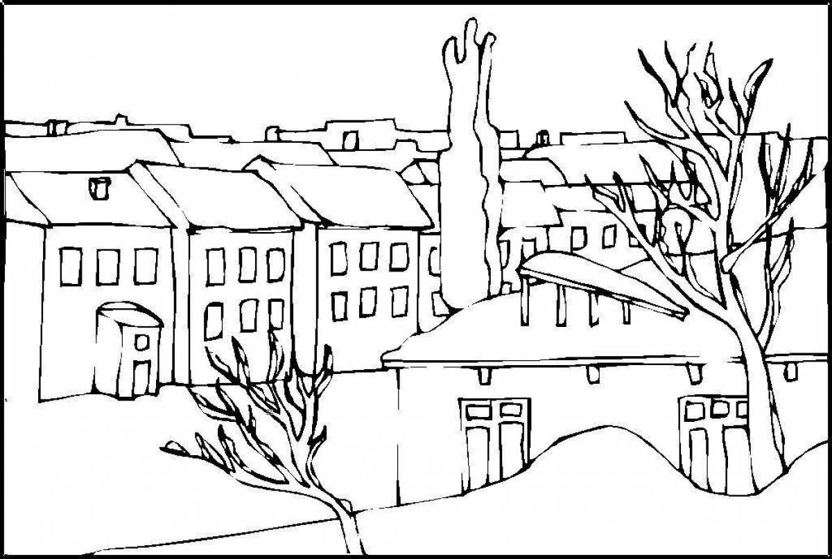 Photo Coloring white city