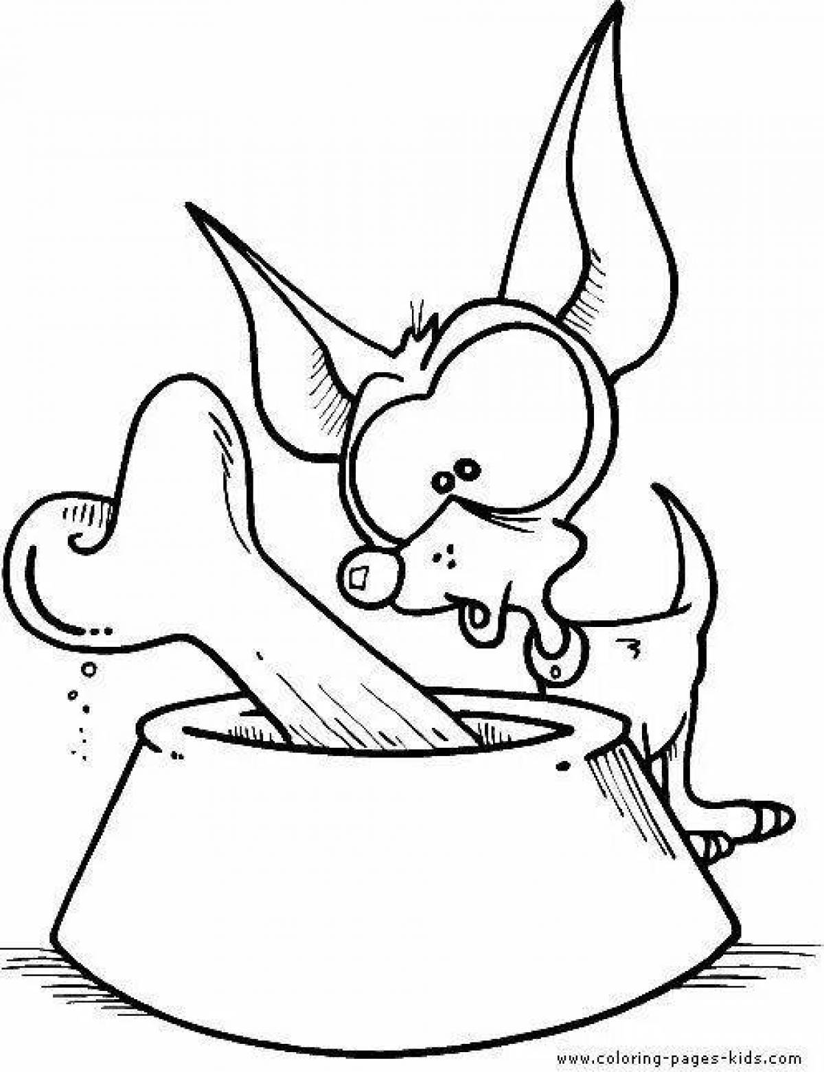 Violent coloring pages funny animals