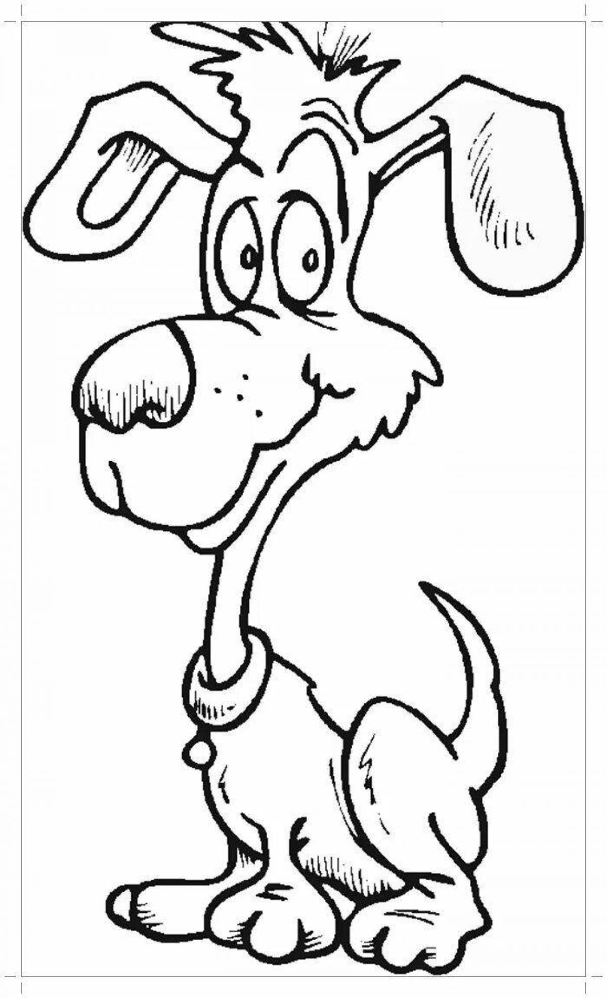 Waggish coloring page funny animals