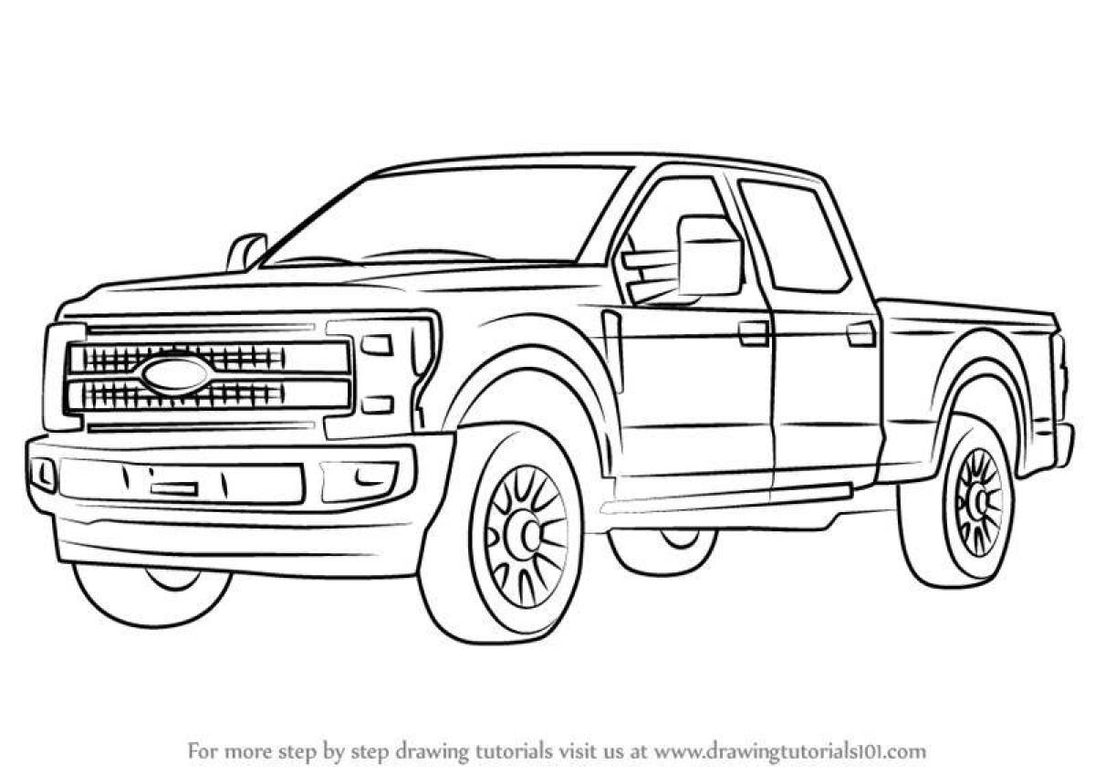 Exquisite pickup coloring page