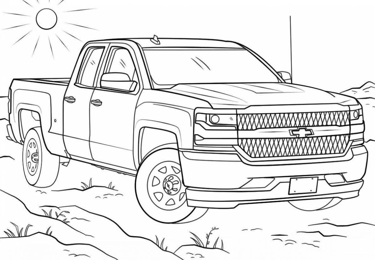 Sweet pickup coloring page